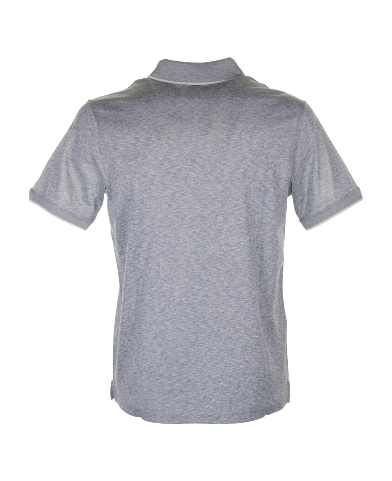 Paul&Shark Blue Short-sleeved Polo Shirt In Cotton - Blu