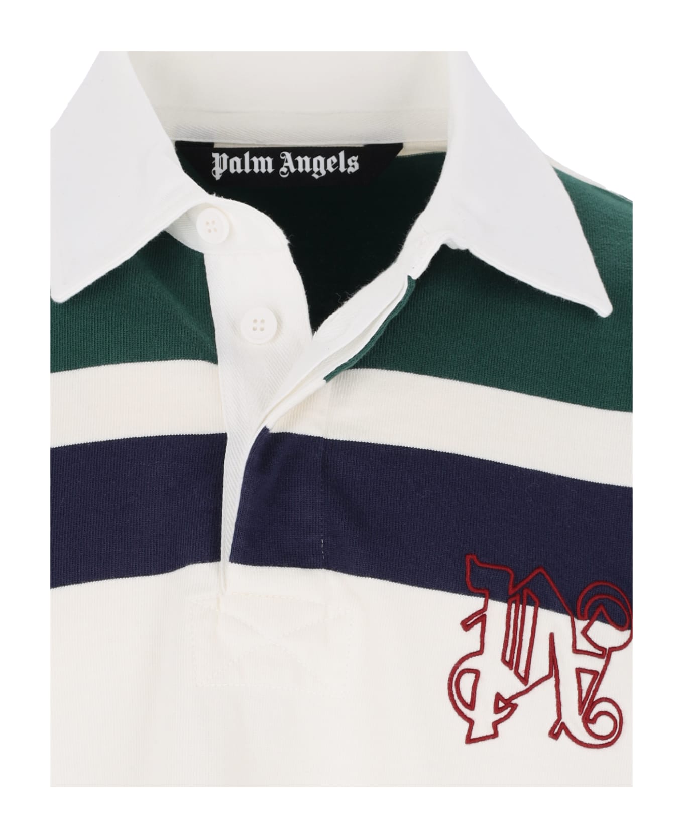 Palm Angels Pa Monogram Rugby Polo - Cream ポロシャツ