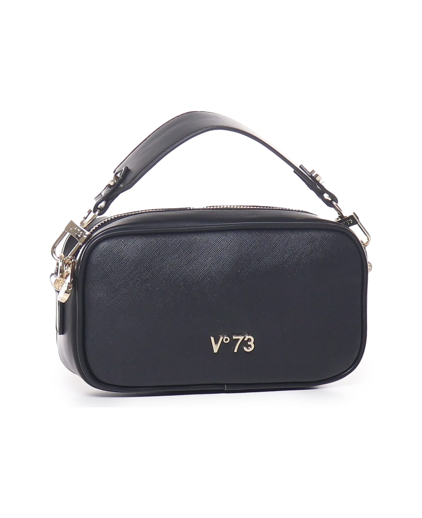 V73 Shoulder Bag In Ecoleather - Black