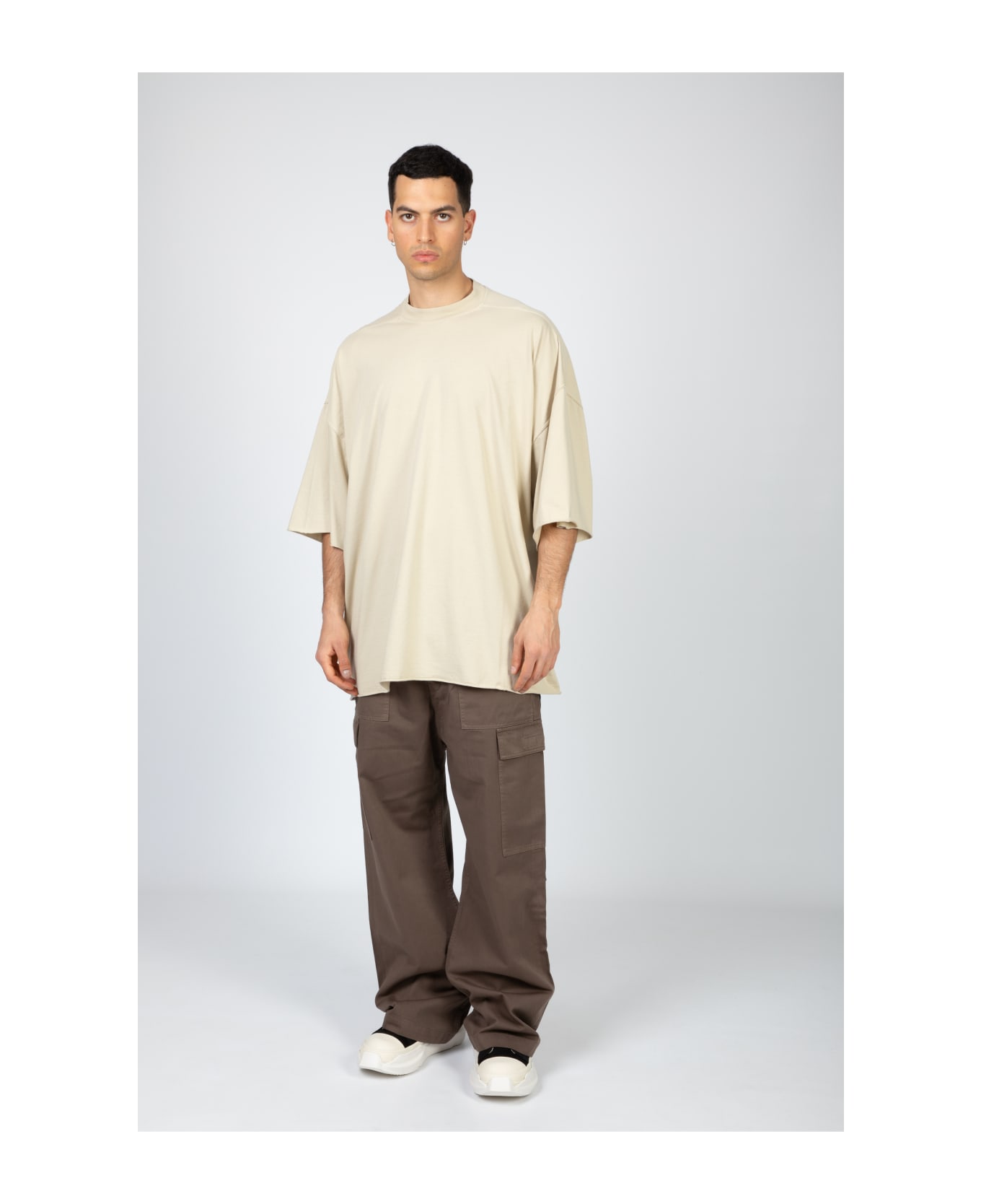 DRKSHDW Cargo Trousers Brown cotton cargo pant - Cargo trousers - Fango