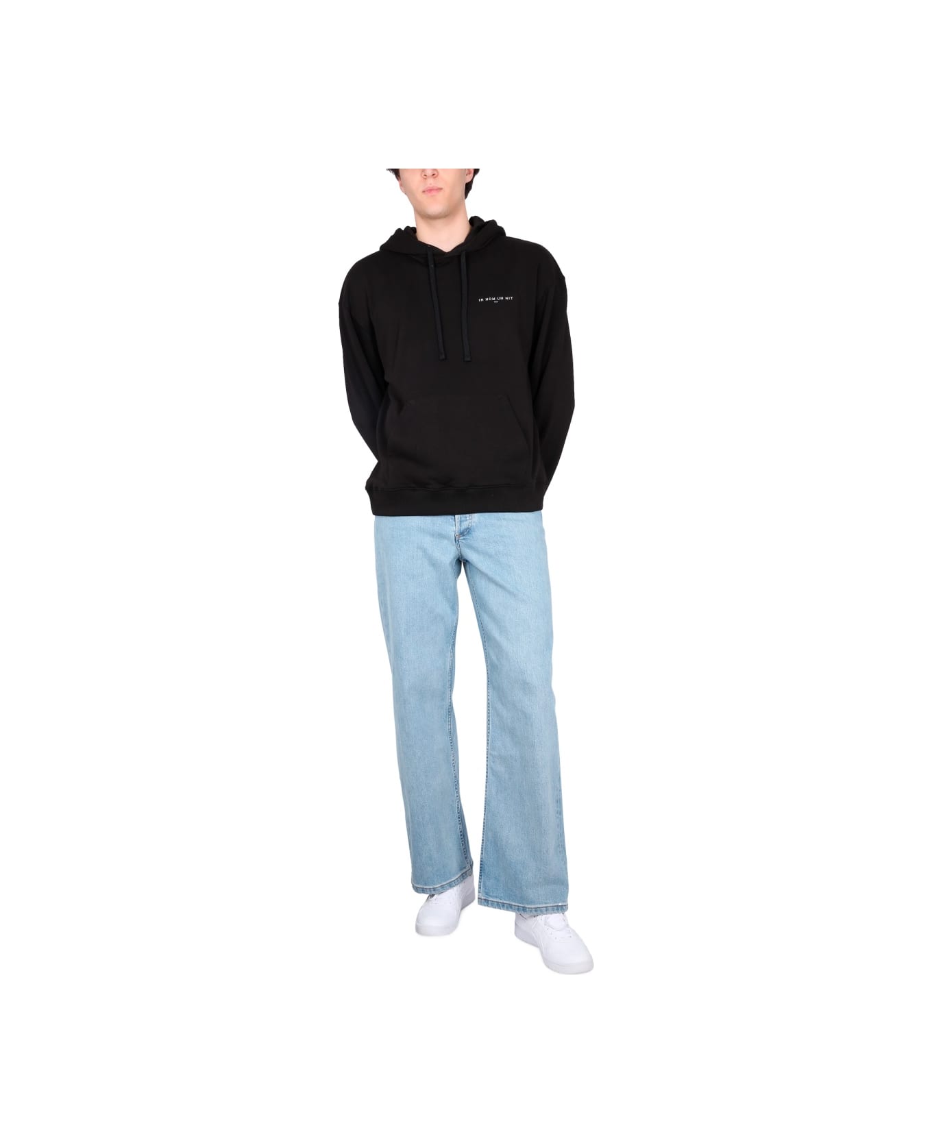 パーカー・フーディ IH NOM UH NIT SS23 SWEATSHIRT WITH PRINT (NUS23233_009) ih nom uh nit Sweatshirt With Print | italist