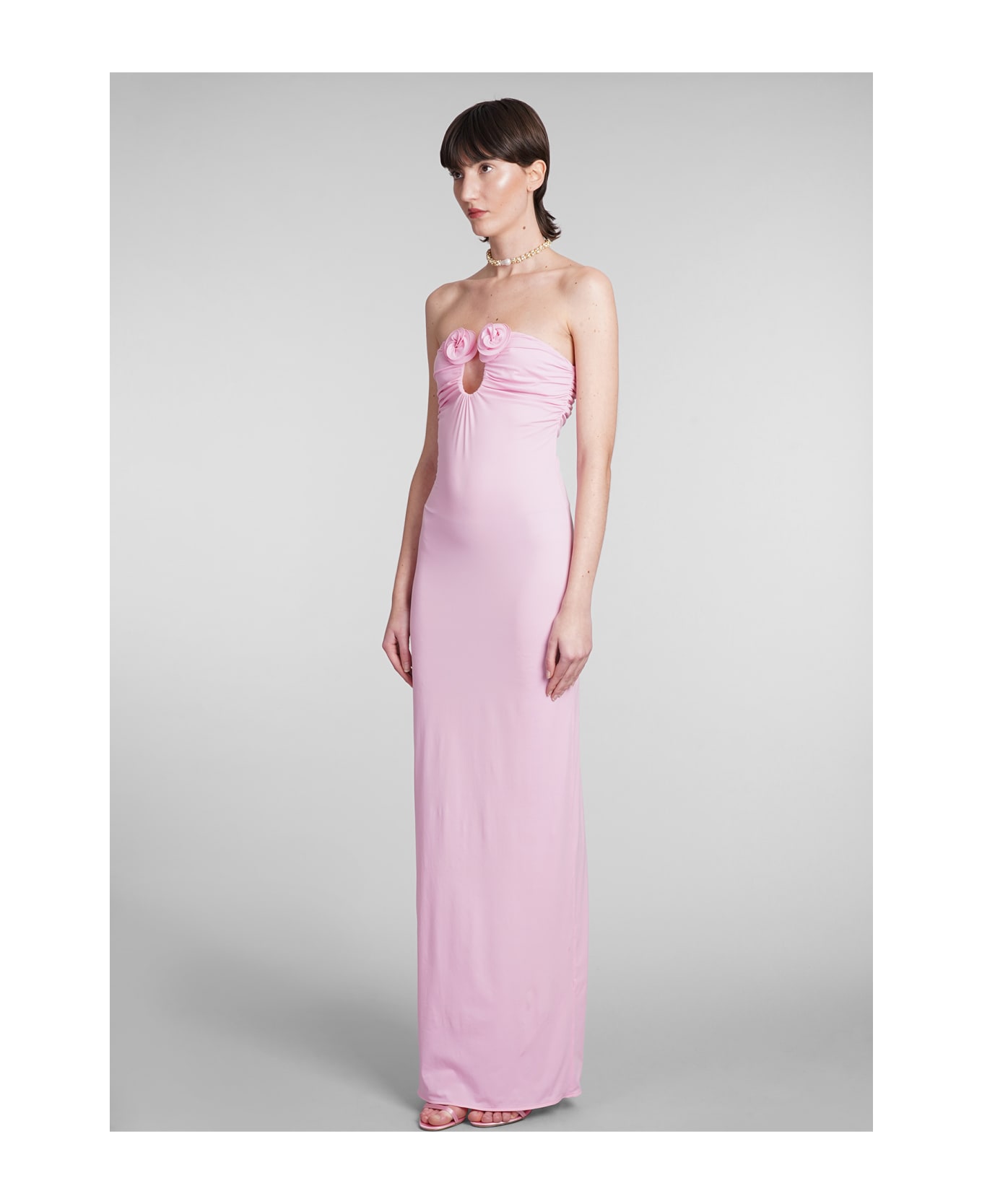 Magda Butrym Dress In Rose-pink Polyamide - rose-pink ワンピース＆ドレス