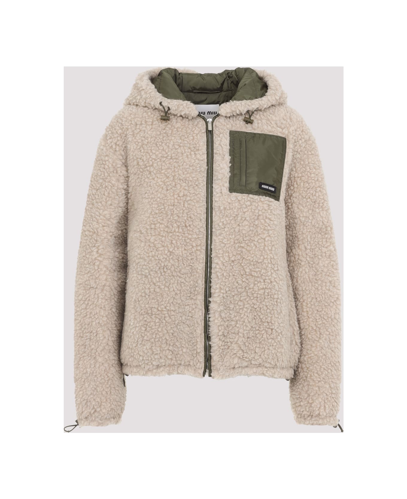 Miu Miu Wool Blouson Jacket - Qq Calce Militare