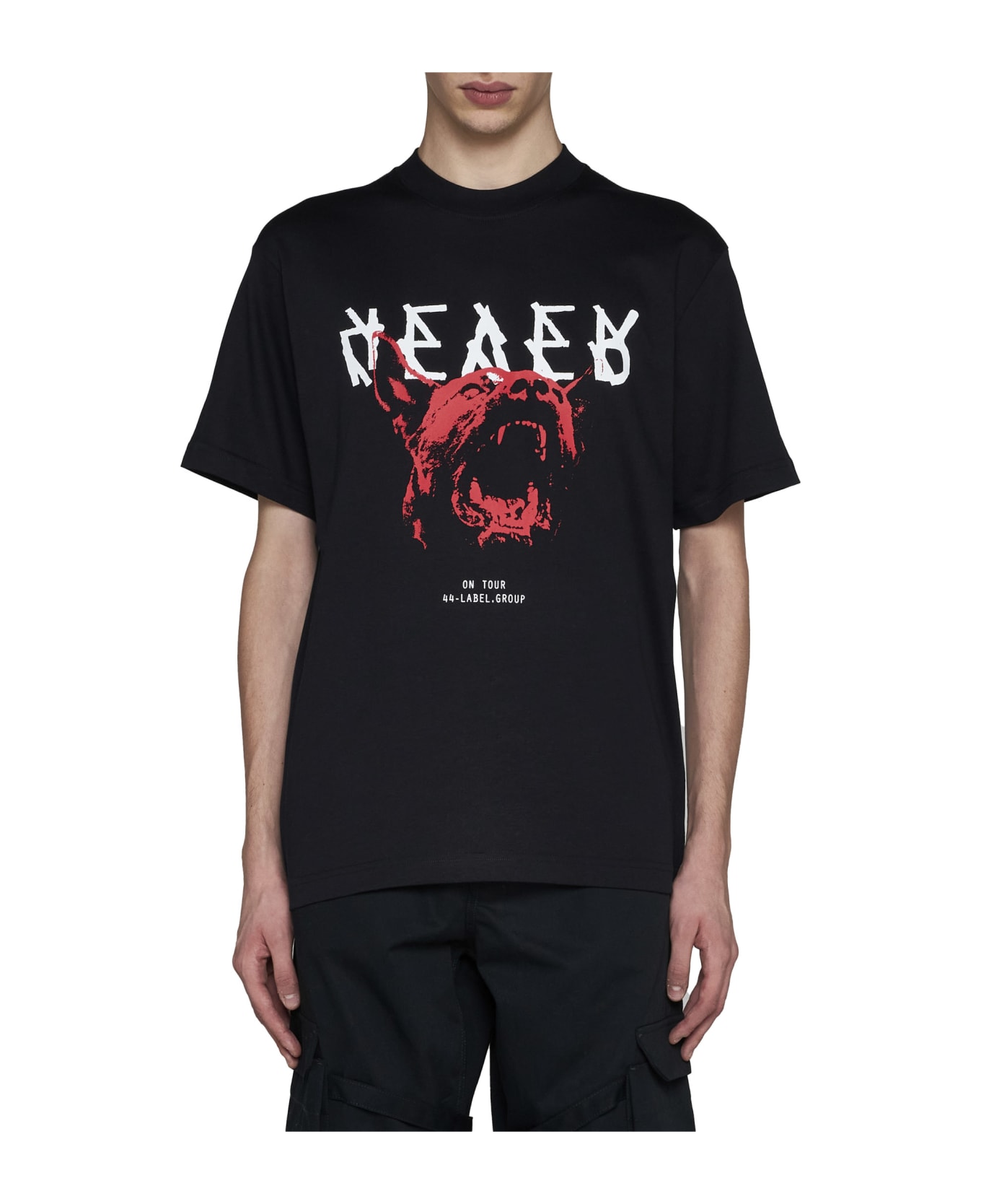 44 Label Group T-Shirt - Black+forever print