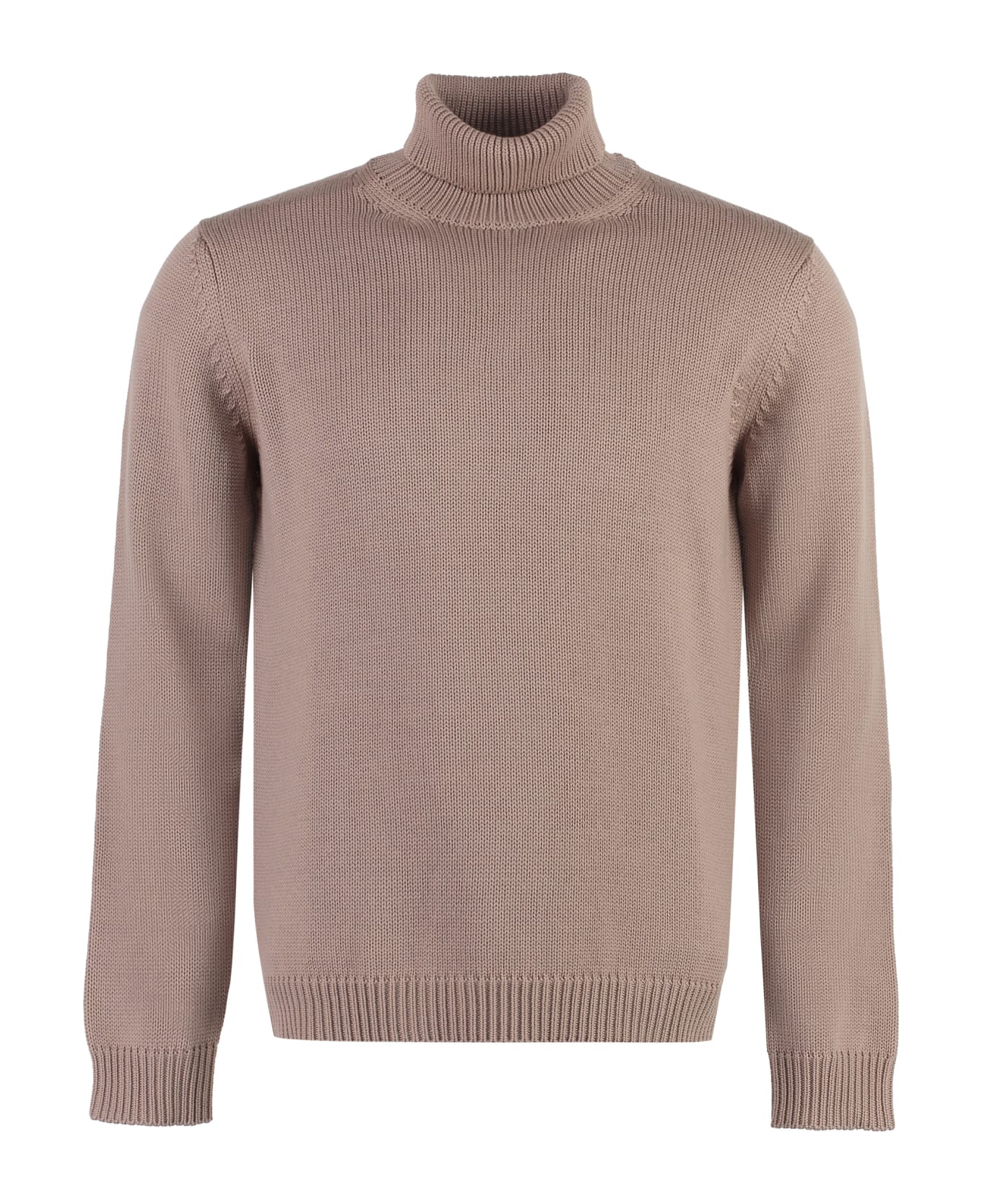 Roberto Collina Turtleneck Merino Wool Sweater - Pale pink