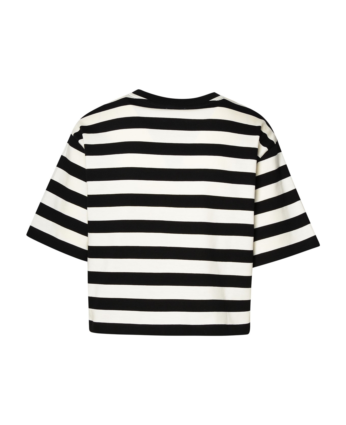 Patou Two-tone Cotton T-shirt - Nero/grigio Tシャツ