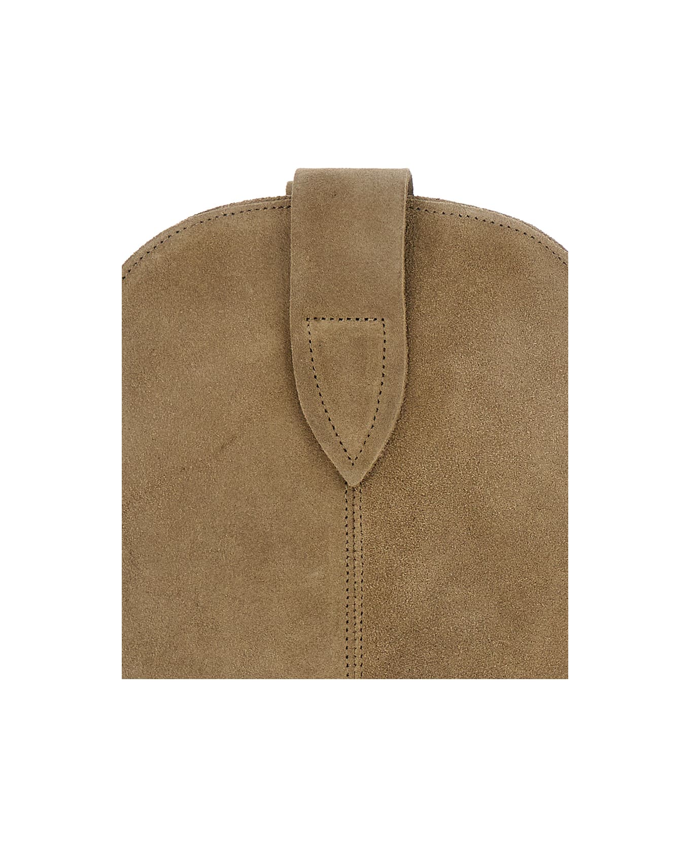 Isabel Marant 'duerto' Beige Western Style Boots In Suede Woman Isabel Marant - Beige