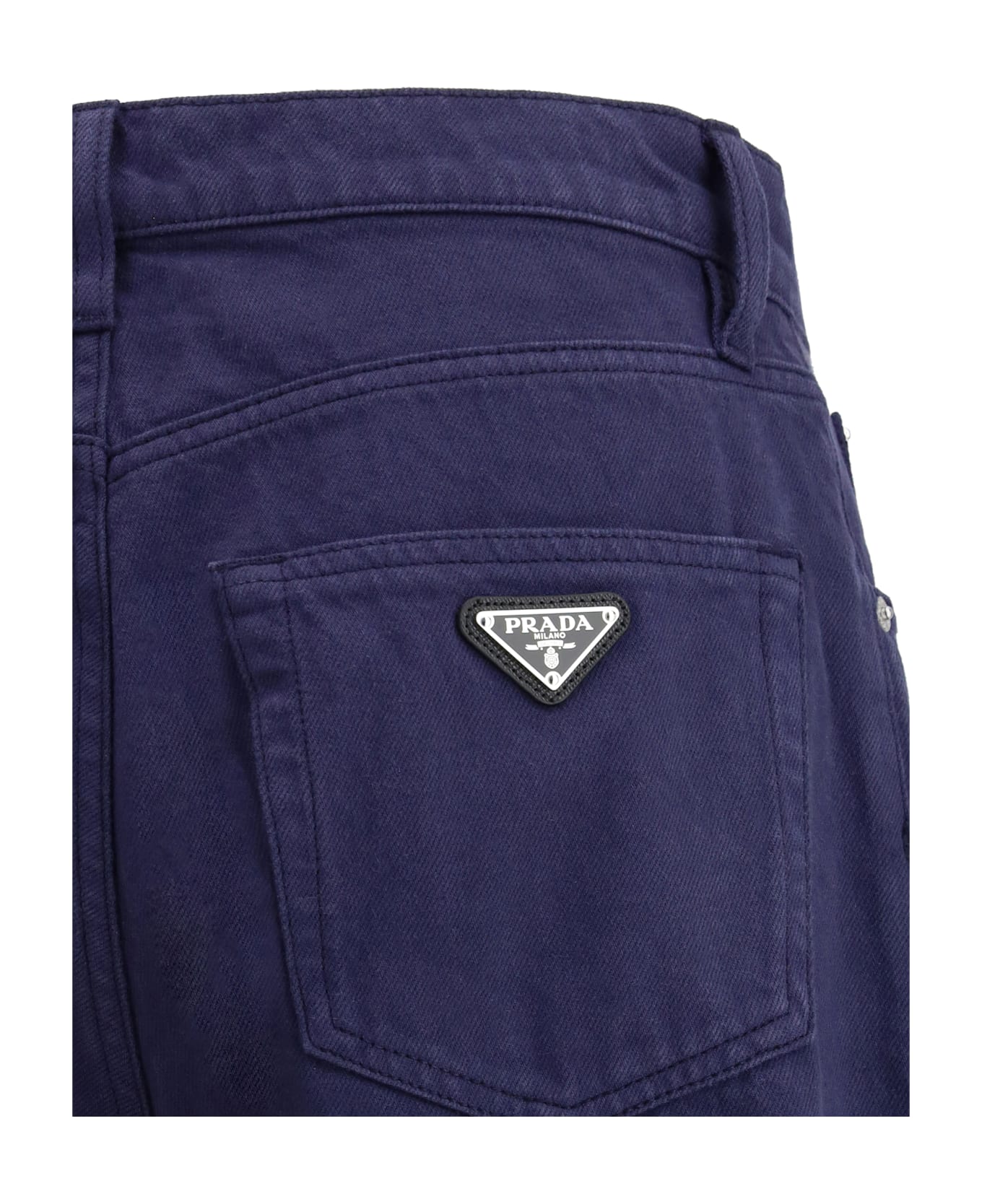 Prada Cotton Straight Jeans - Royal