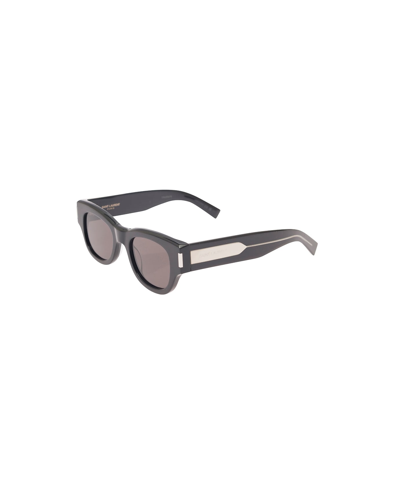 Saint Laurent Square-frame Tinted Sunglasses In Black Acetate Woman - Black