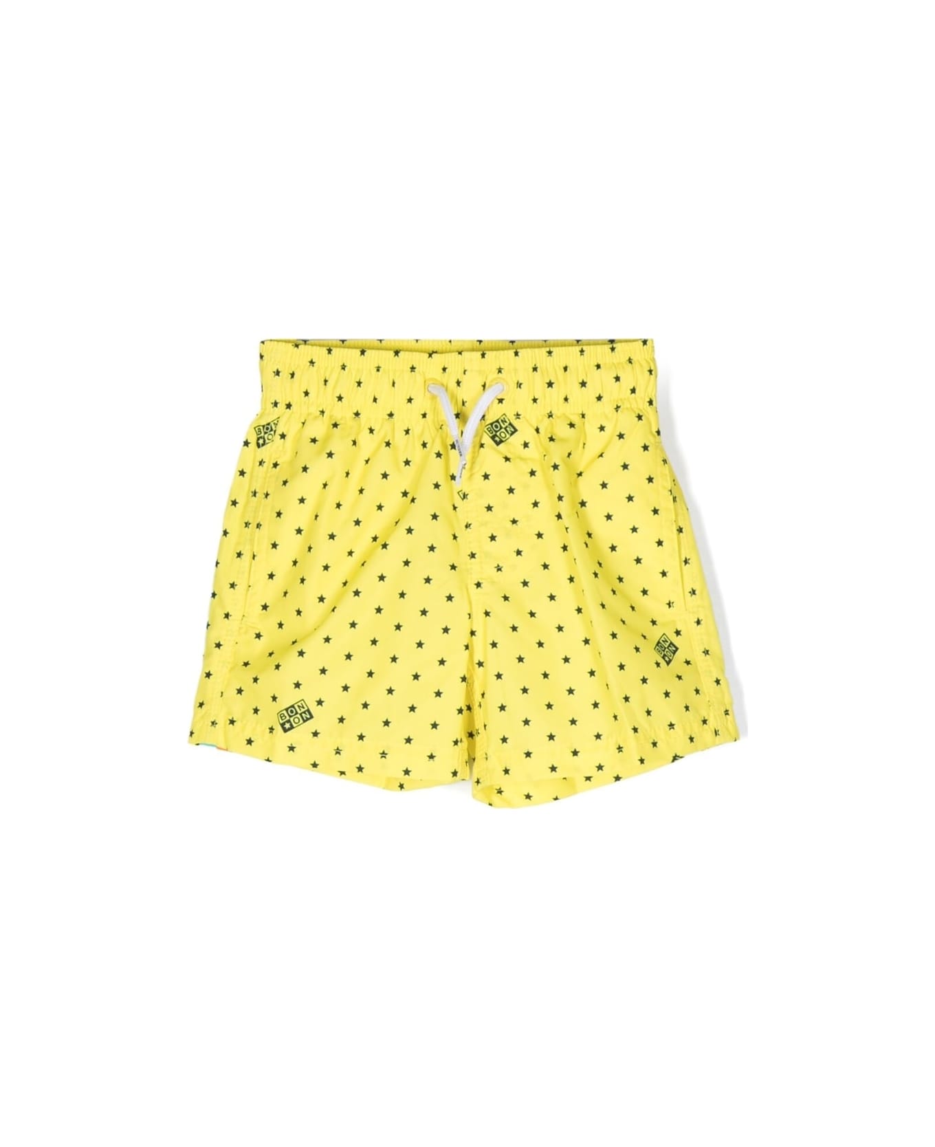 Bonton Swimsuit With Print - Yellow 水着