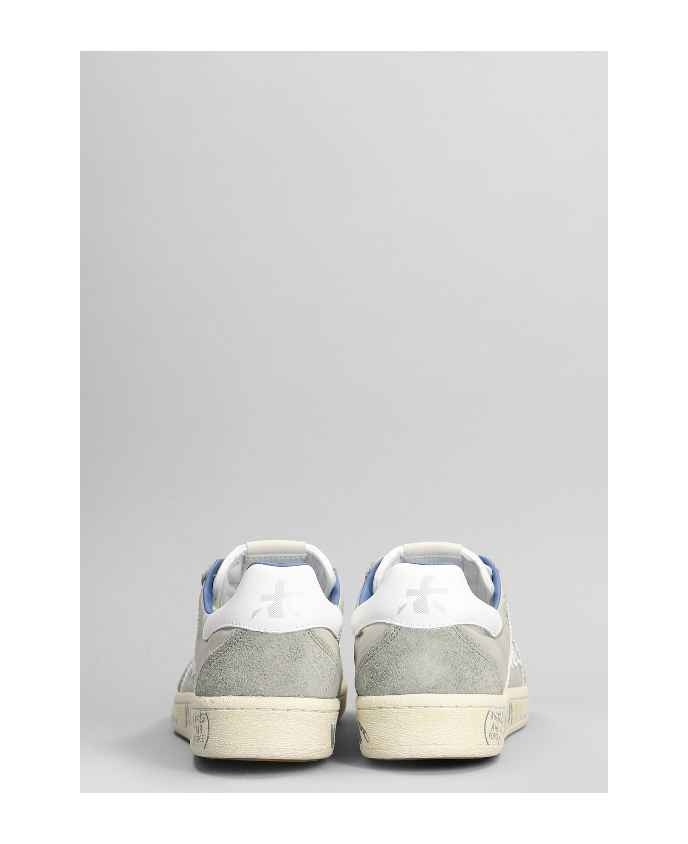 Premiata Bonnie Sneakers In Grey Suede And Fabric - grey