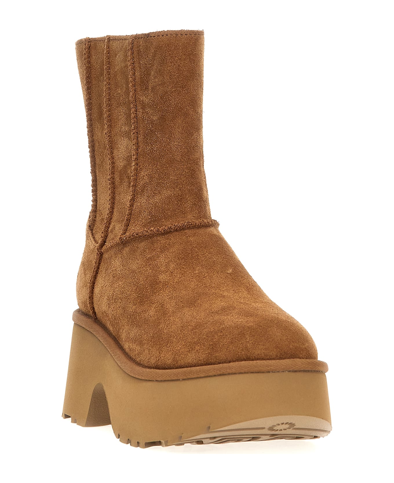 UGG 'classic Twin Seam New Heights' Ankle Boots - Brown