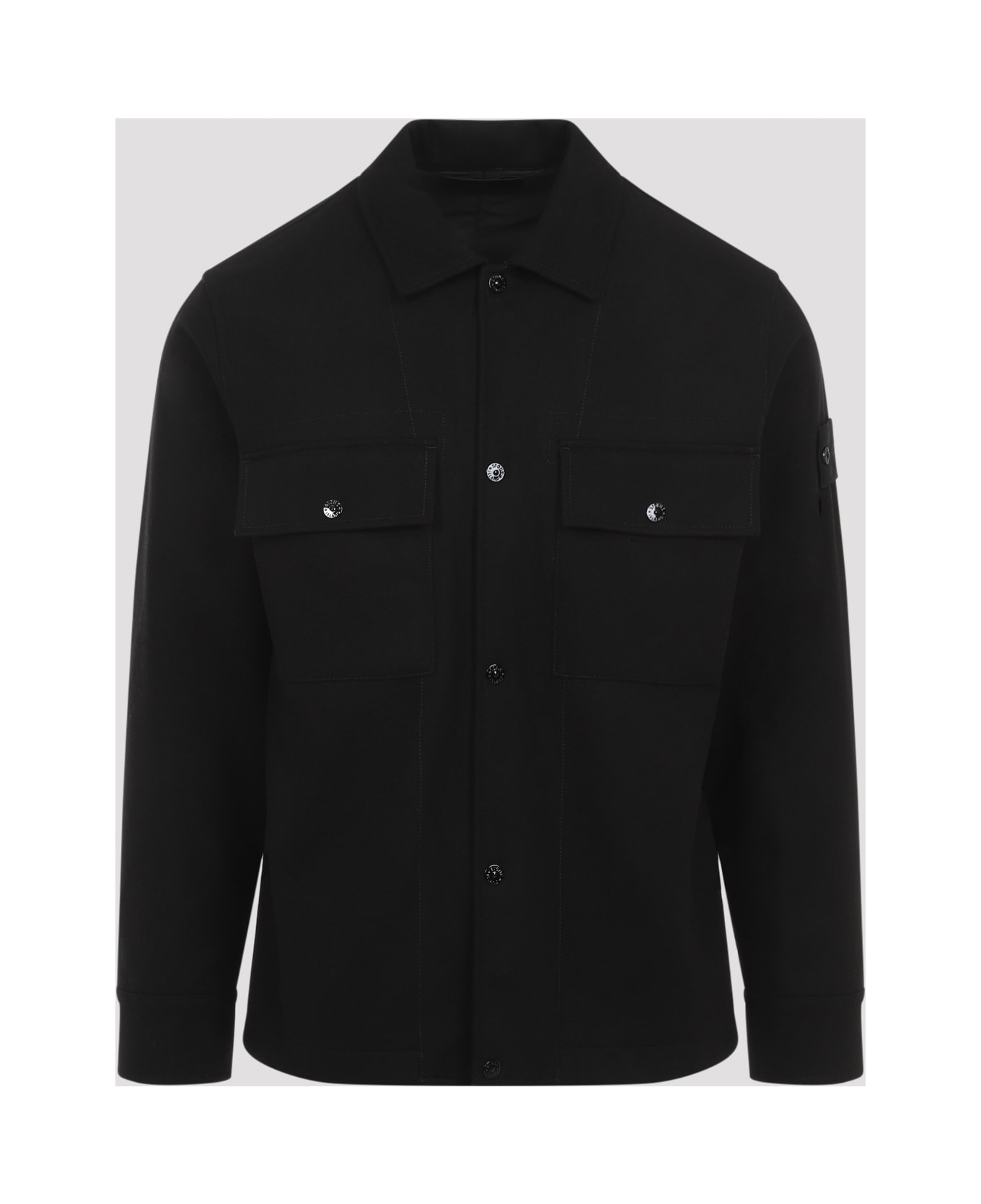 Stone Island Ghost Overshirt - Black ジャケット