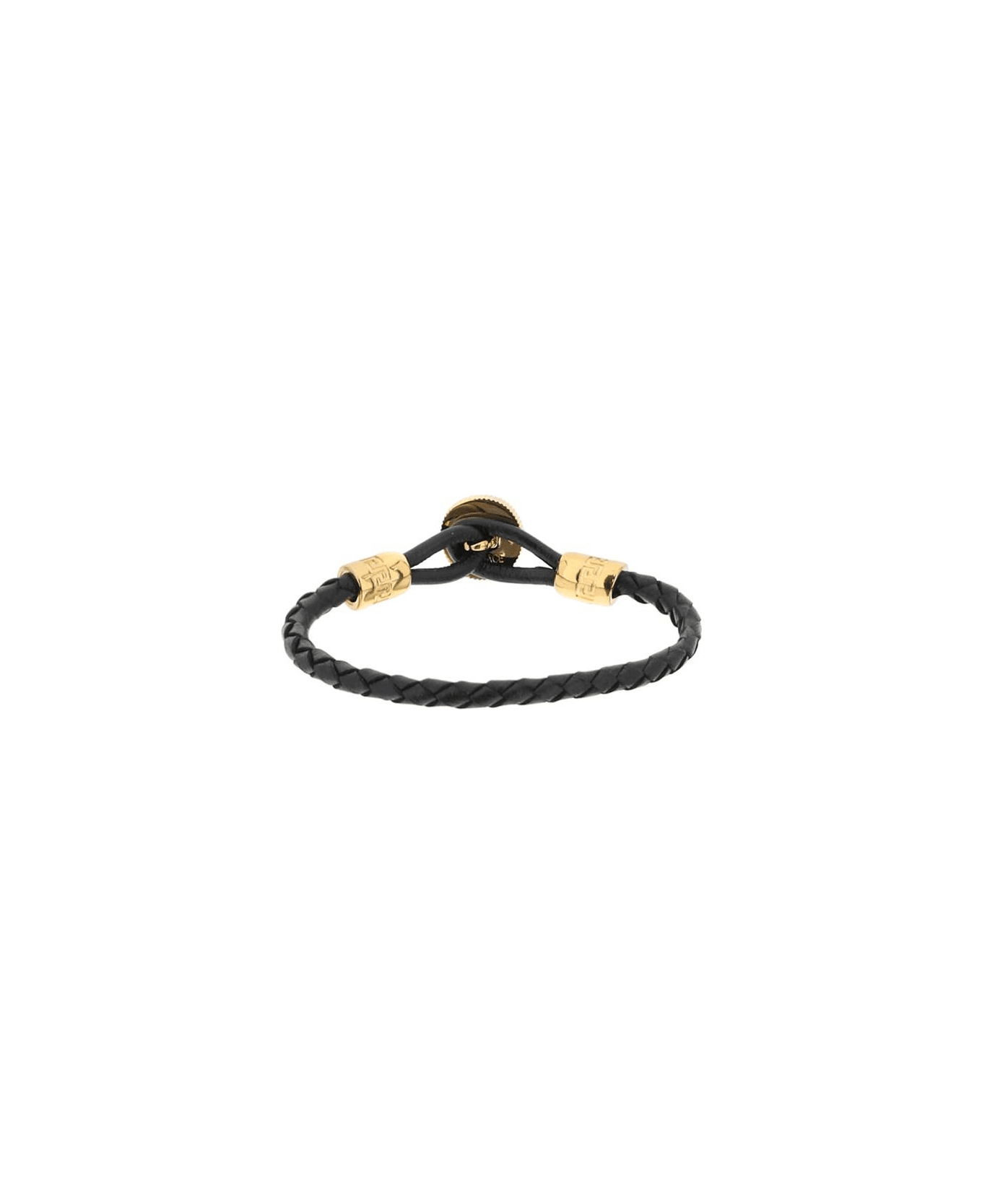 Versace Medusa Biggie Bracelet - BLACK VERSACE GOLD (Black)