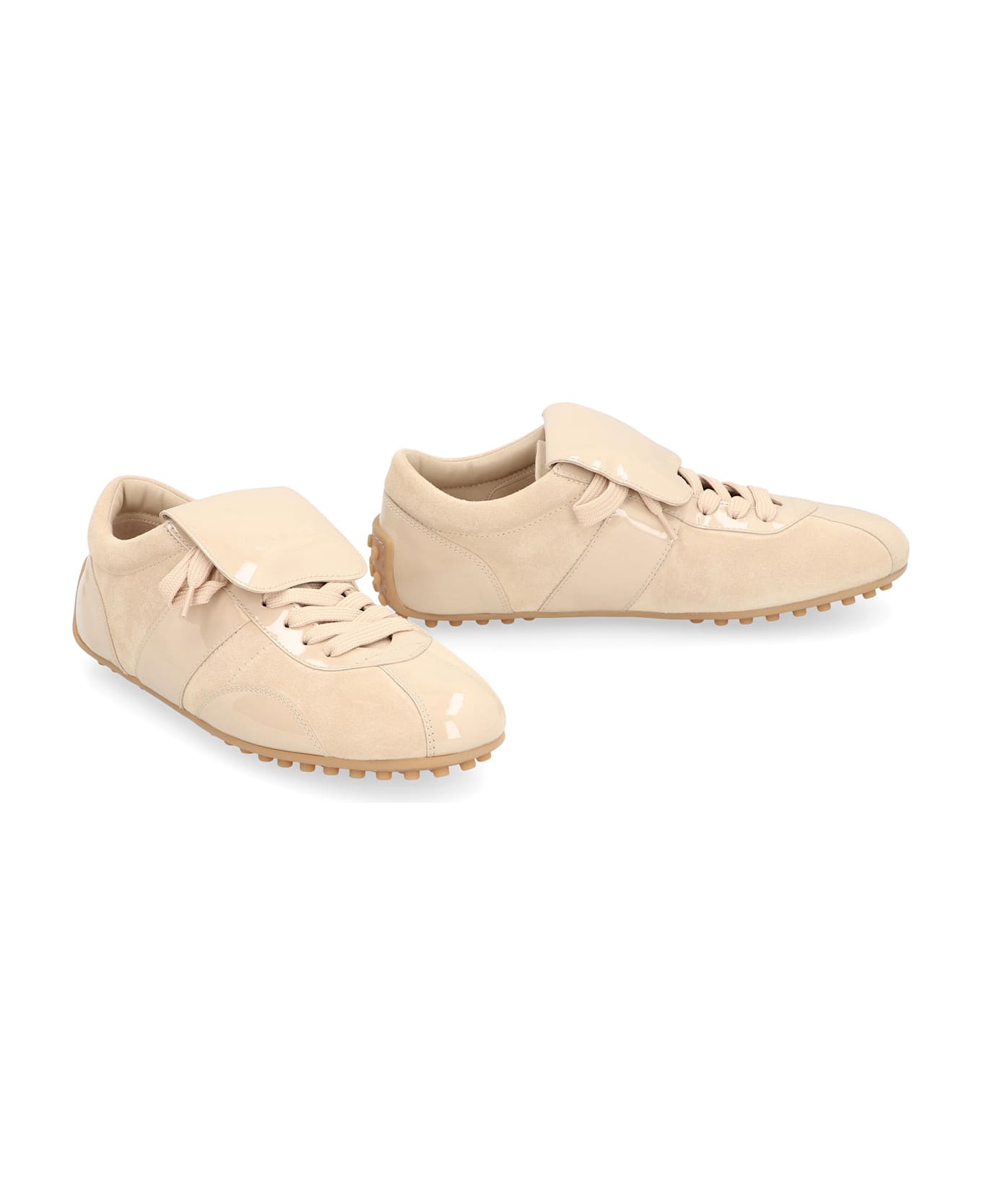 Tod's T-marathon Suede Sneakers - Beige