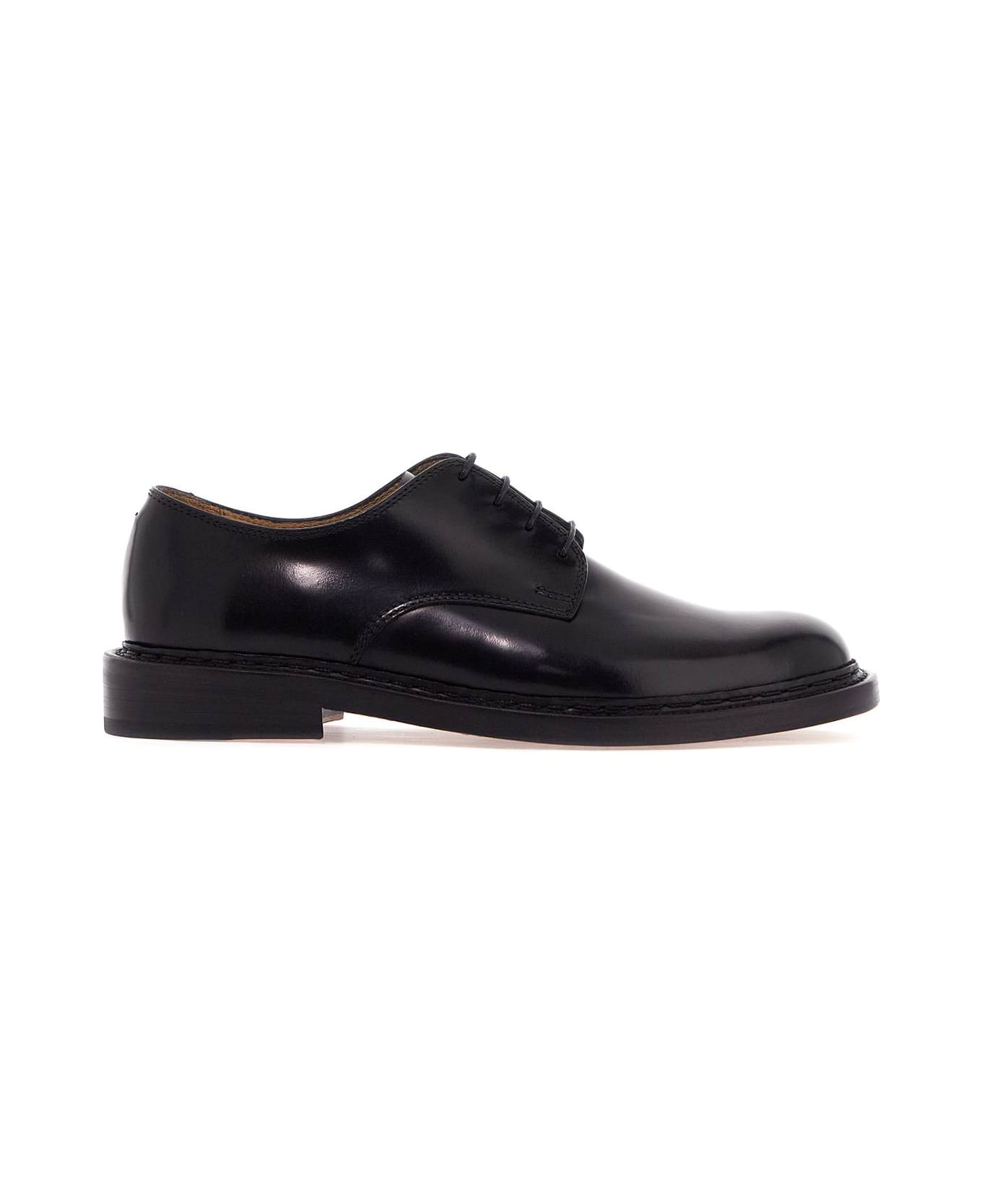 Our Legacy Laced Uniform Parade Shoes - BLACK LEATHER (Black)