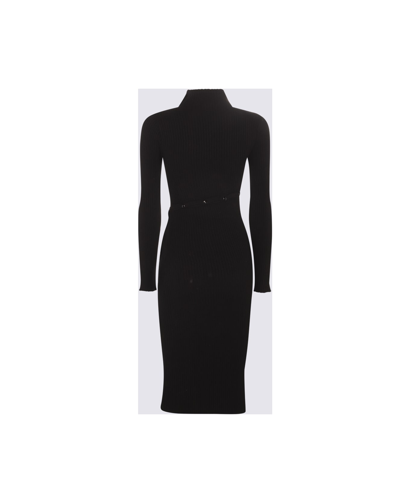 Courrèges Black Viscose Blend Dress ワンピース＆ドレス