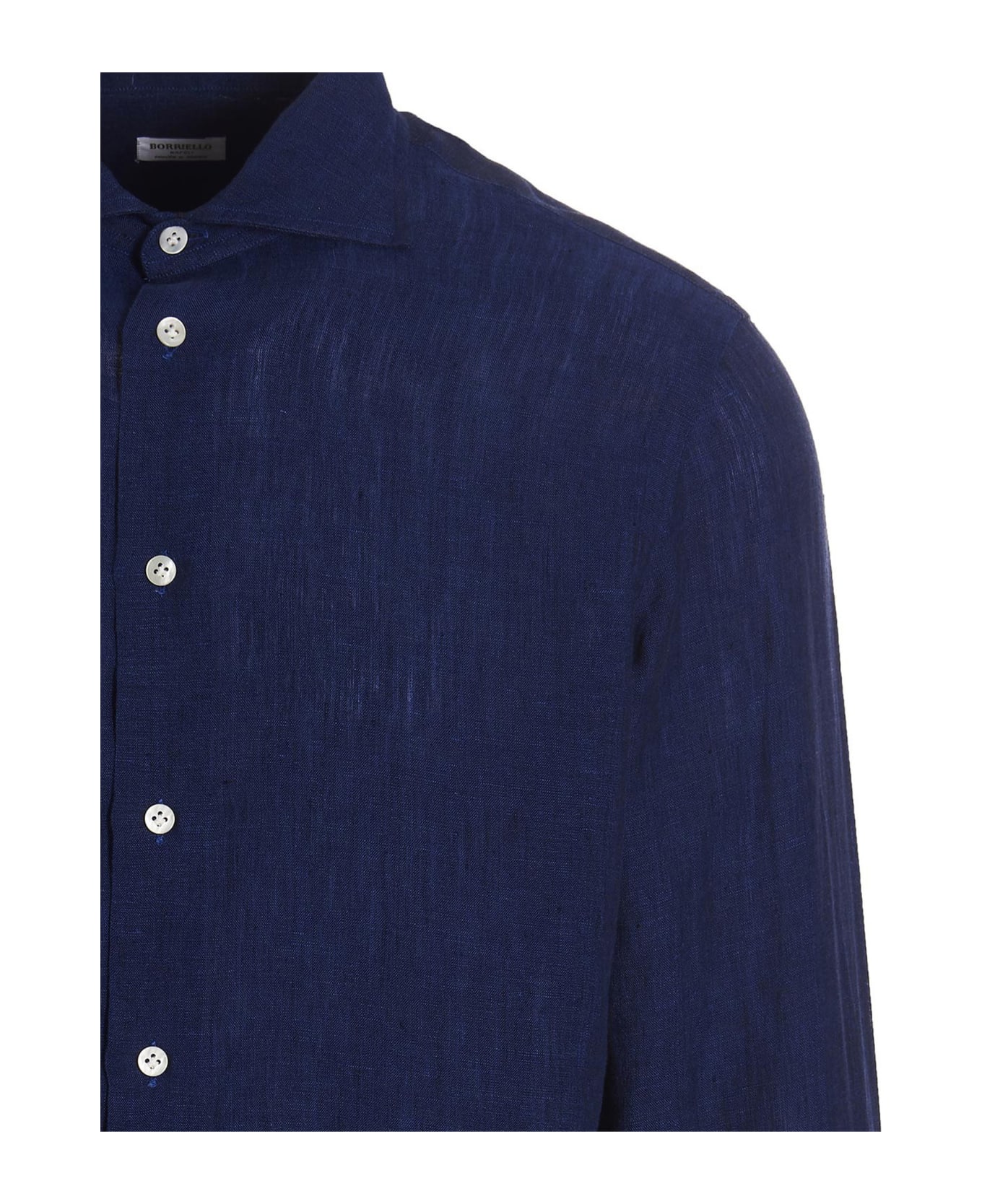 Borriello Napoli Linen Shirt - Blue