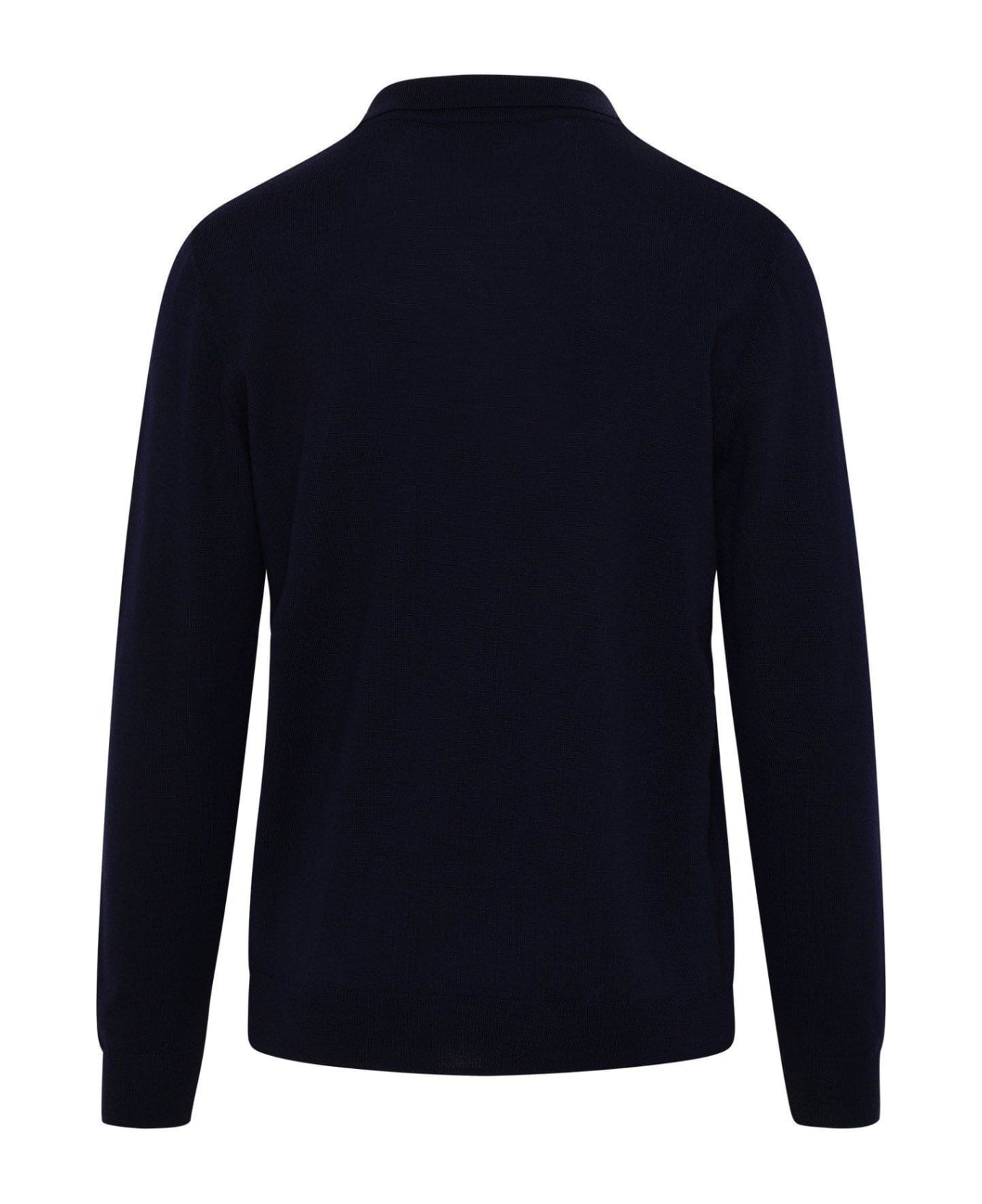 A.P.C. Long-sleeved Polo Shirt - Blu