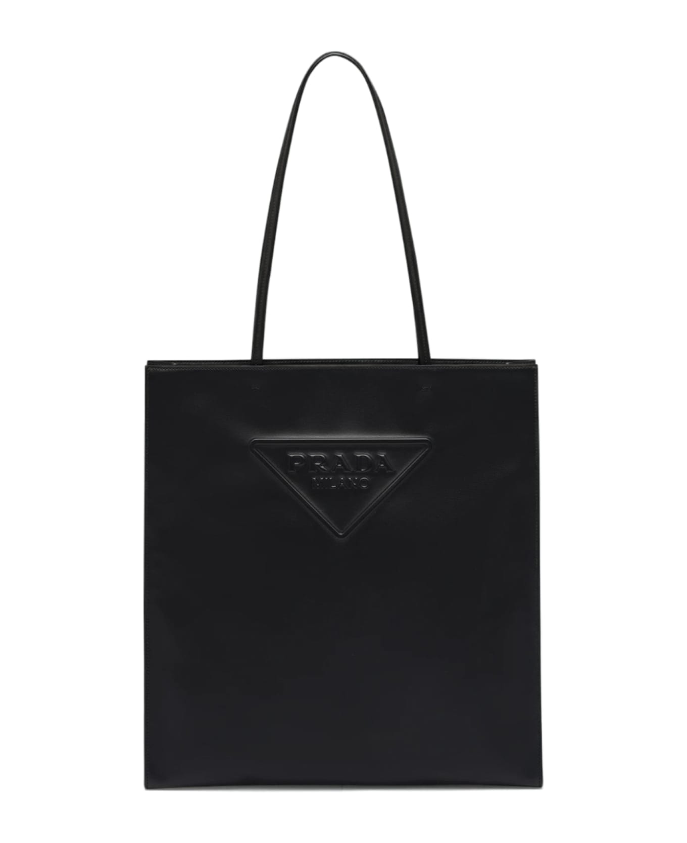 Prada Triangle Logo Shopper Bag