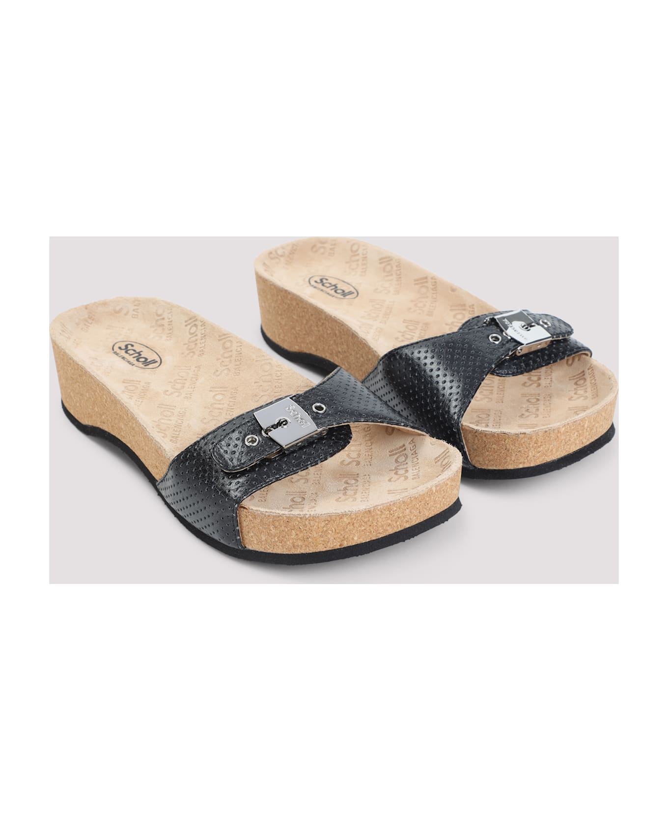 Balenciaga L030 Scholl Sandal - Black Silver サンダル