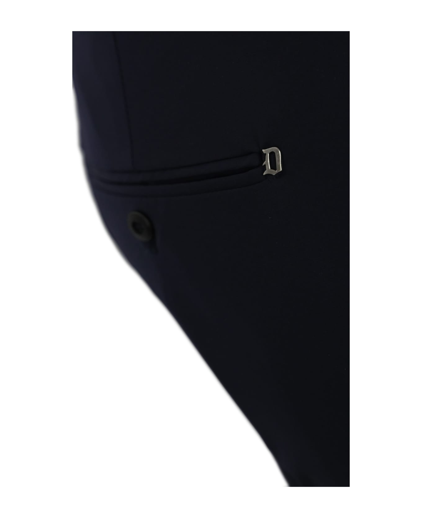 Dondup Gaubert Trousers In Technical Fabric - Blue