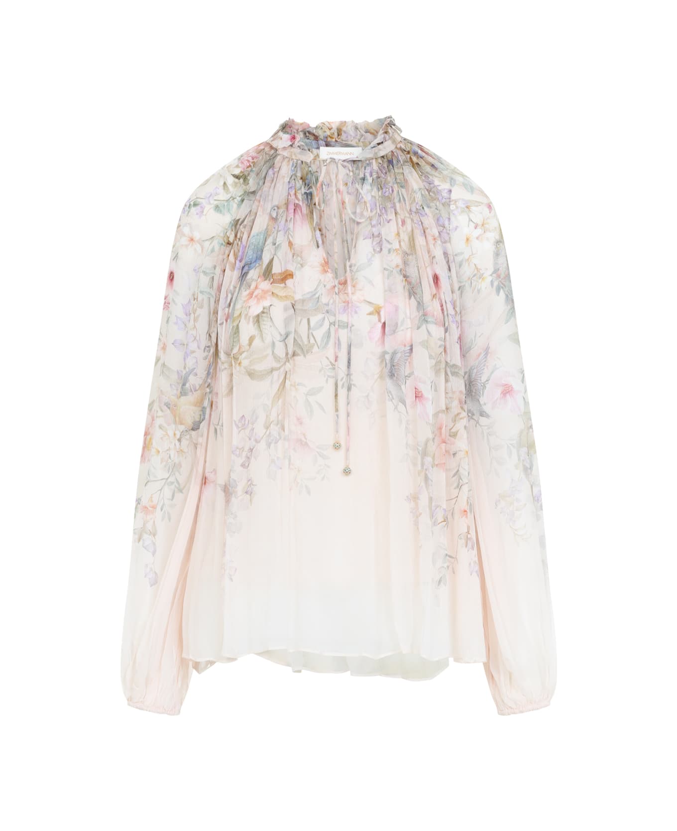 Zimmermann Rebellion Billow Blouse - Cream Aviary