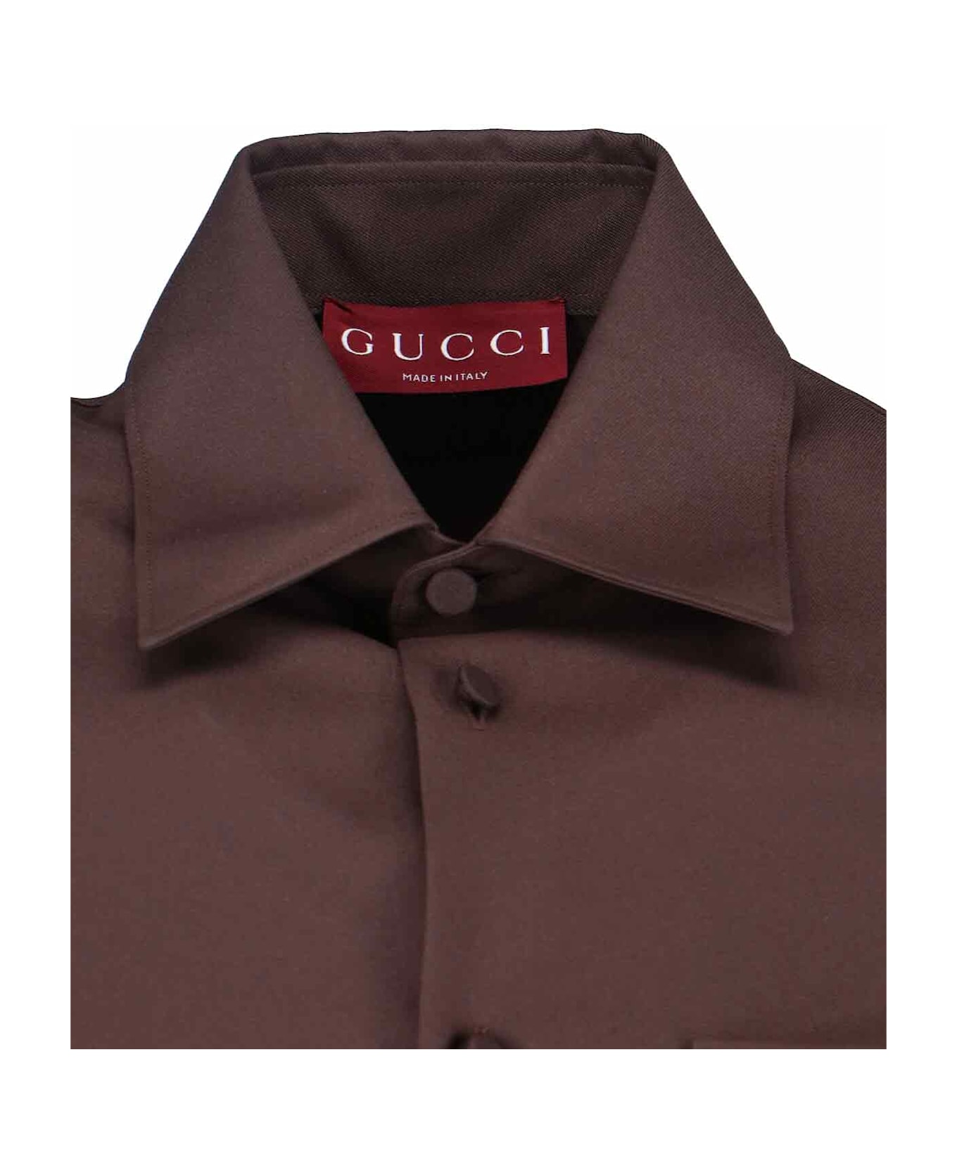 Gucci 
horsebit
 Shirt - Brown