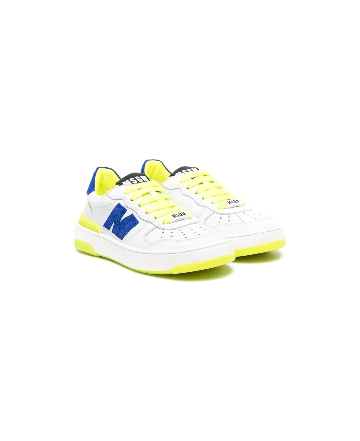 MSGM Sneakers With Logo - White
