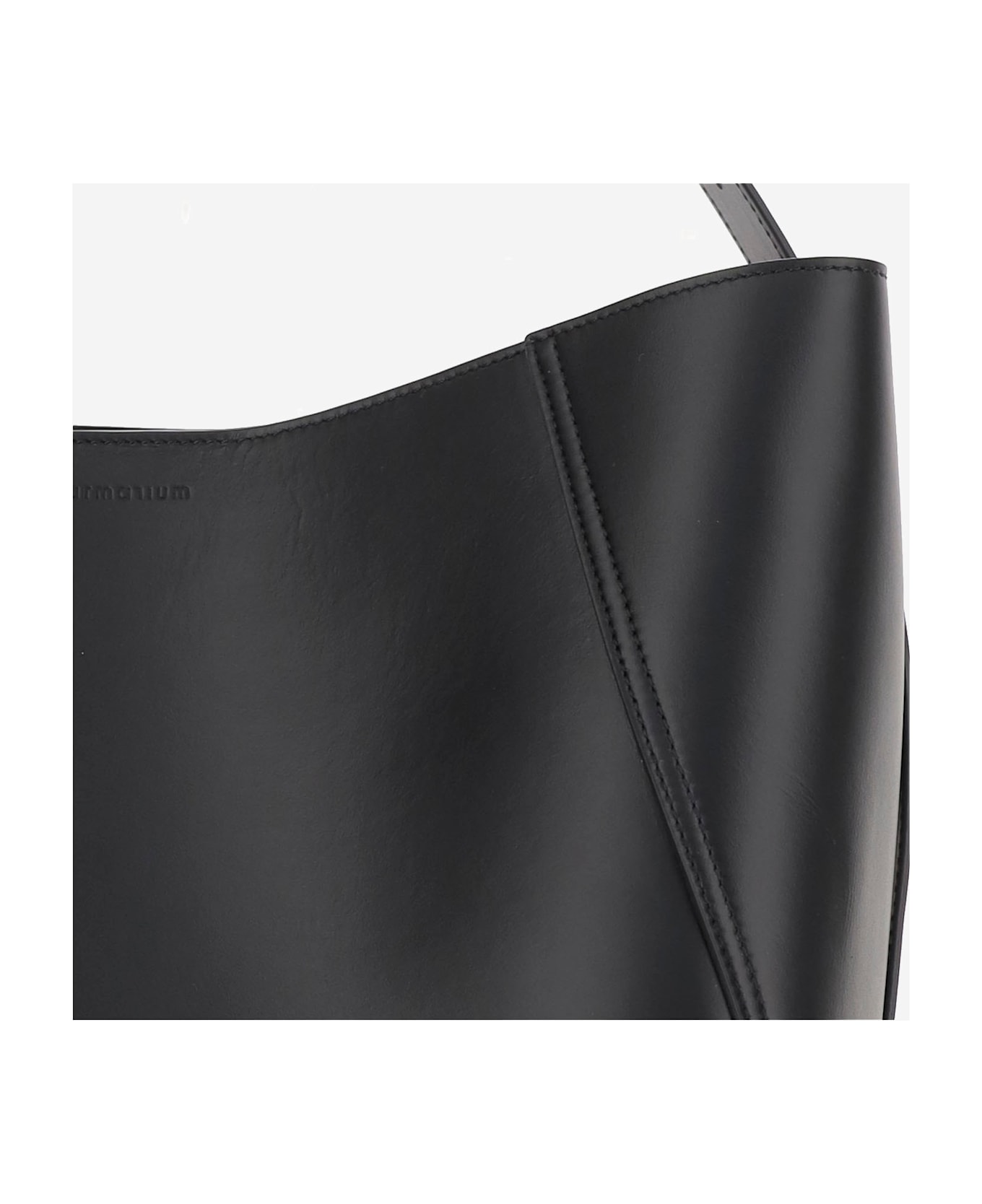 Armarium 7 Days Lambskin Leather Tote Bag - Black
