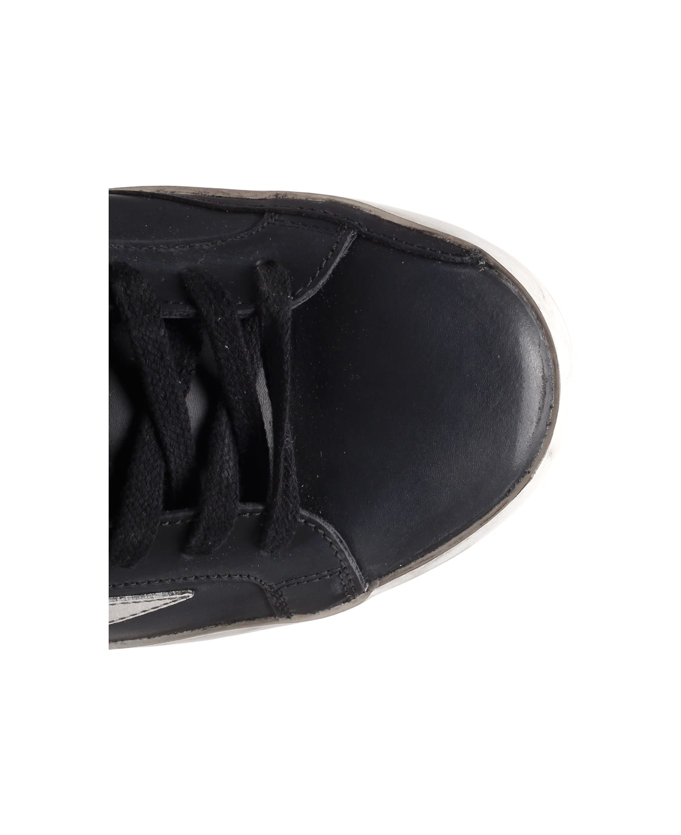 Golden Goose Black Super Star Sneakers - Black