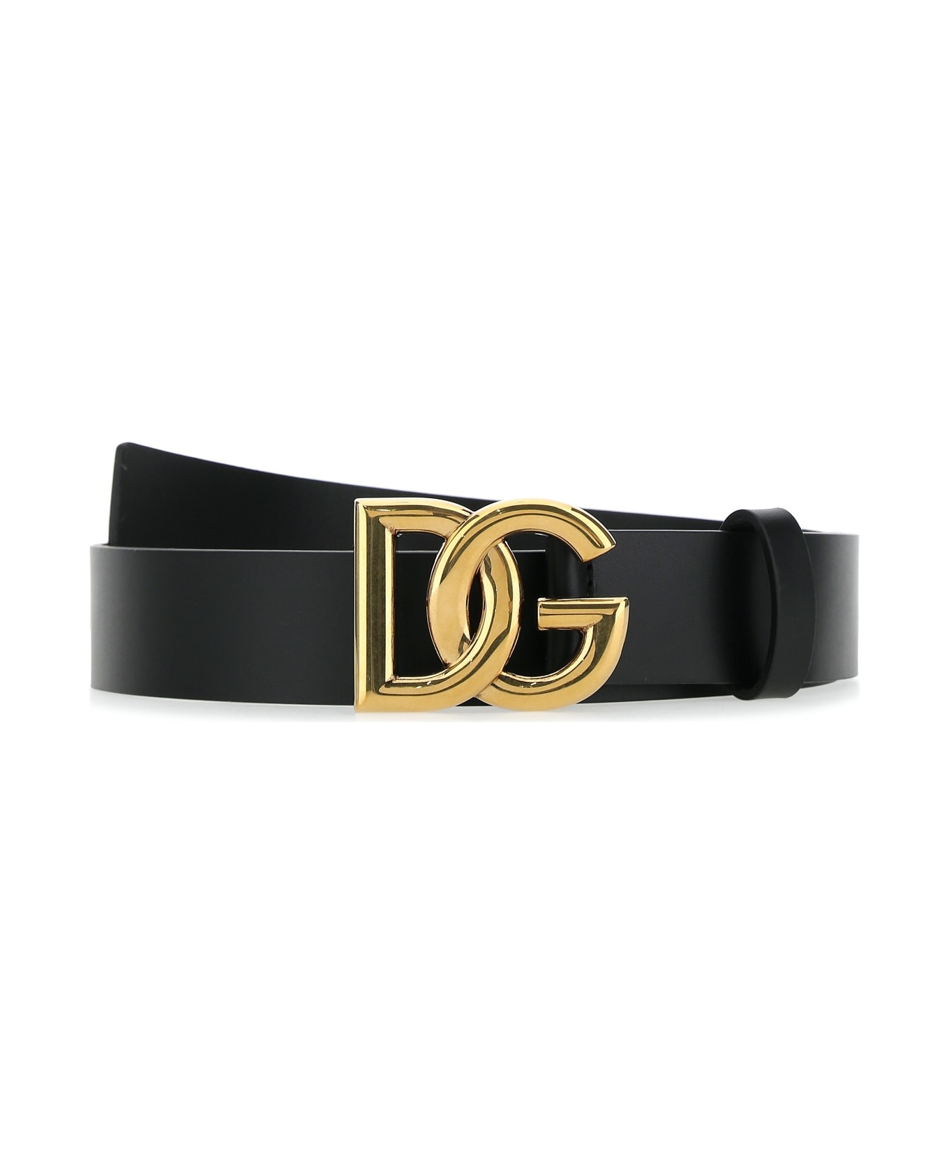 Dolce & Gabbana Black Leather Belt - 8E831