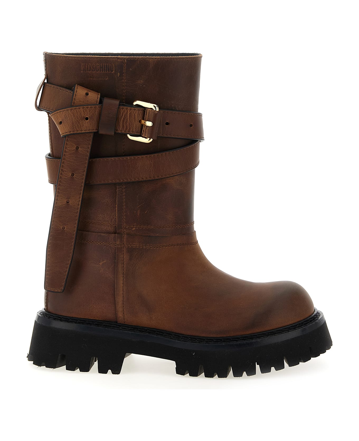 Moschino 
brick
 Boots - Brown