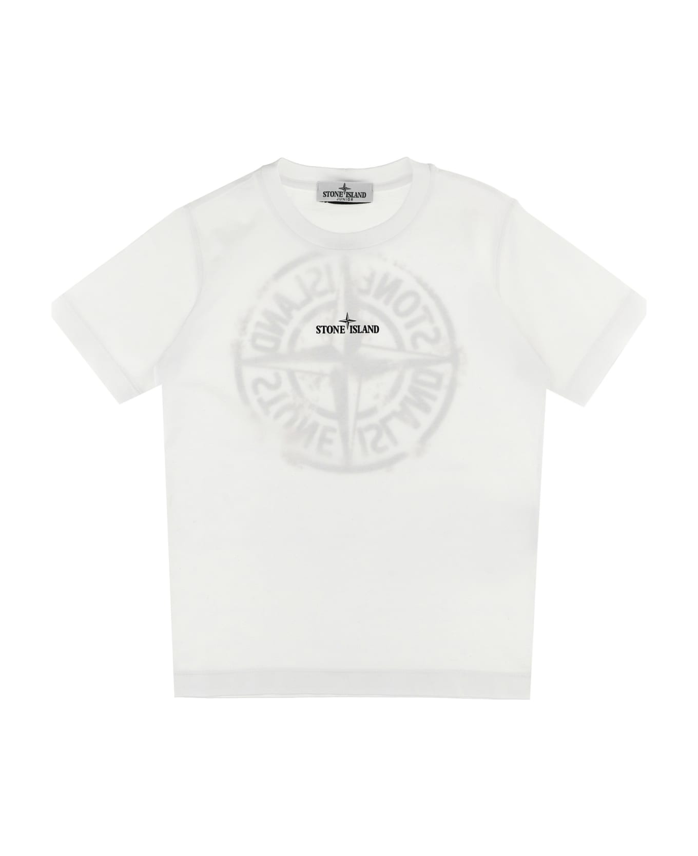 Stone Island Logo Print T-shirt