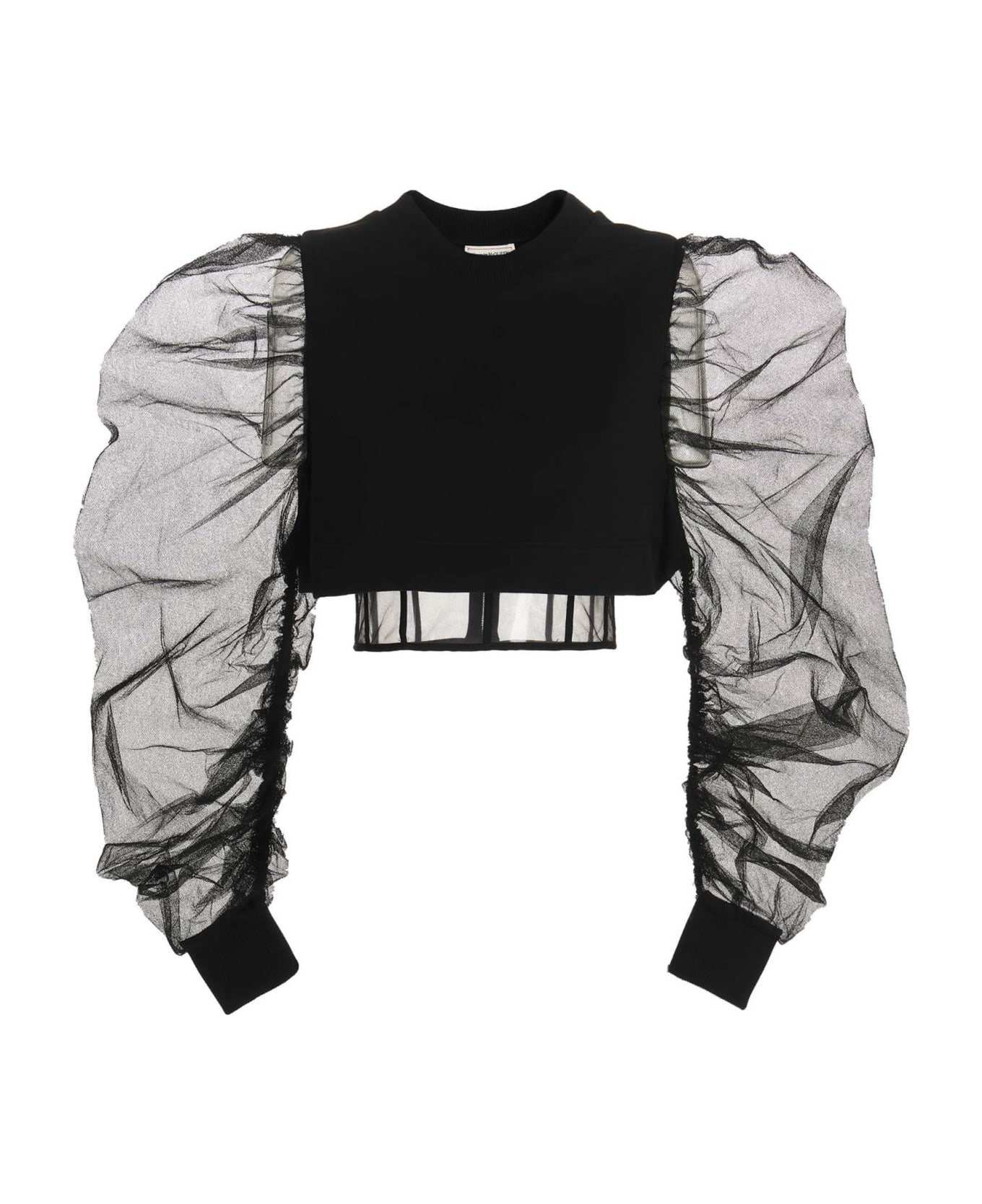Alexander McQueen 'hybrid  Short Sweatshirt - Black  