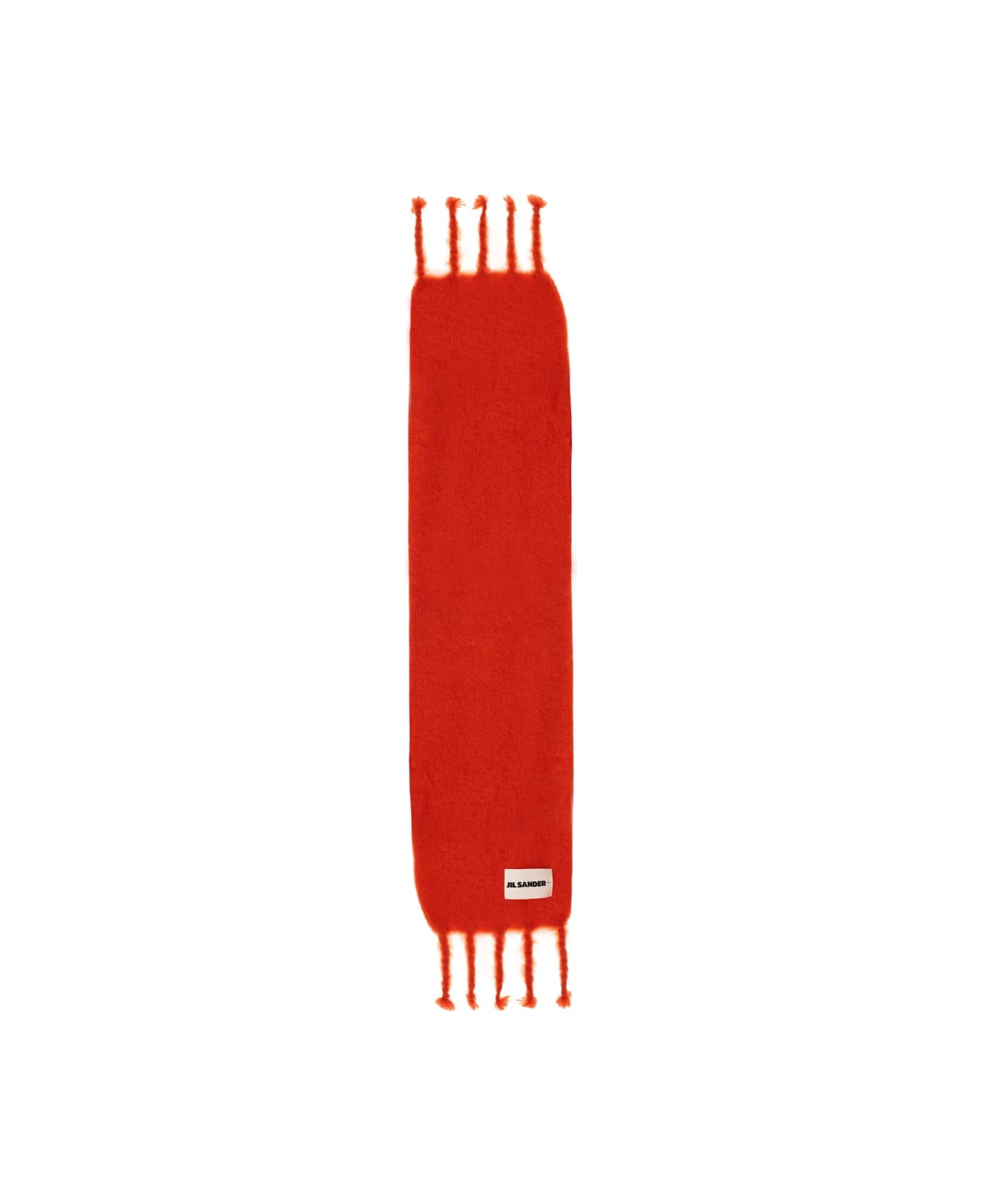 Jil Sander Scarf With Logo - ORANGE