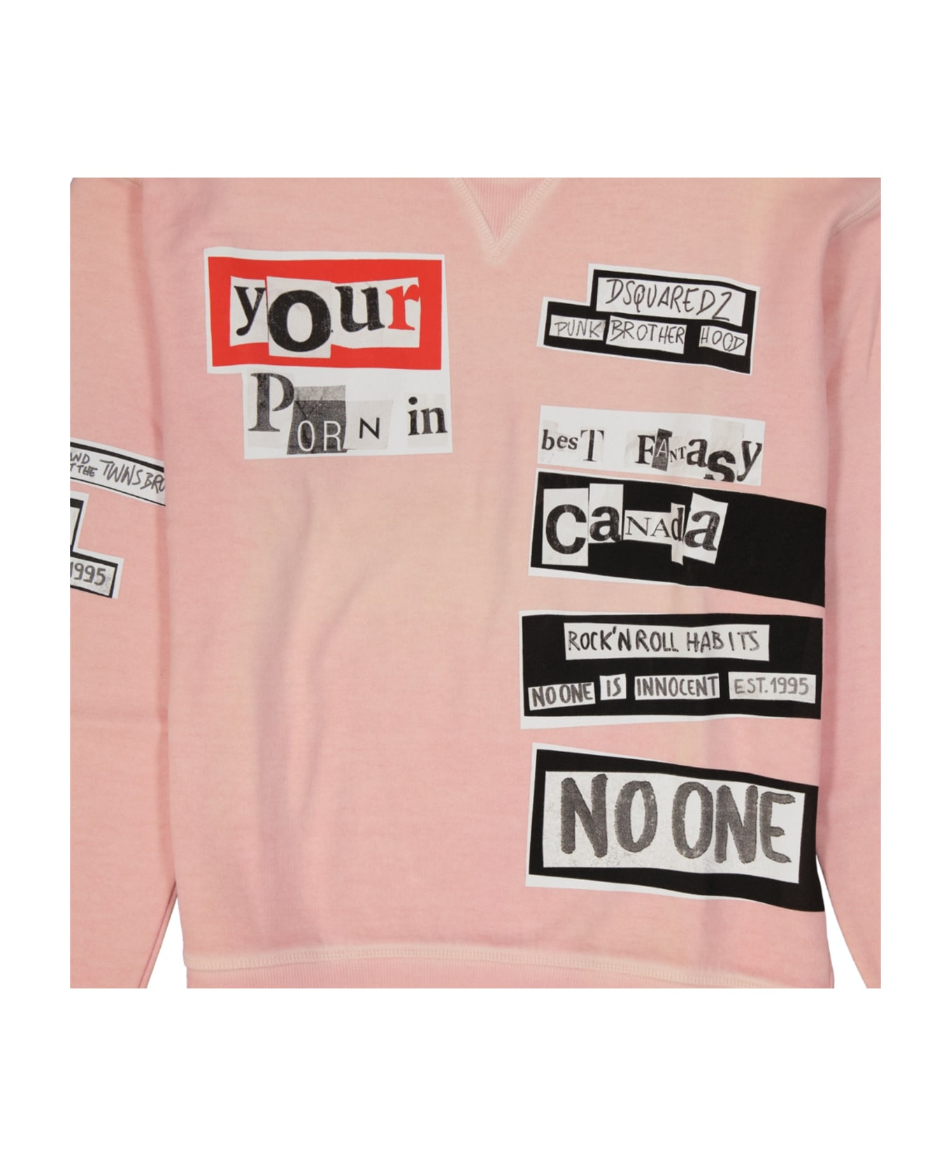 Dsquared2 Cotton Printed Sweatshirt - Pink