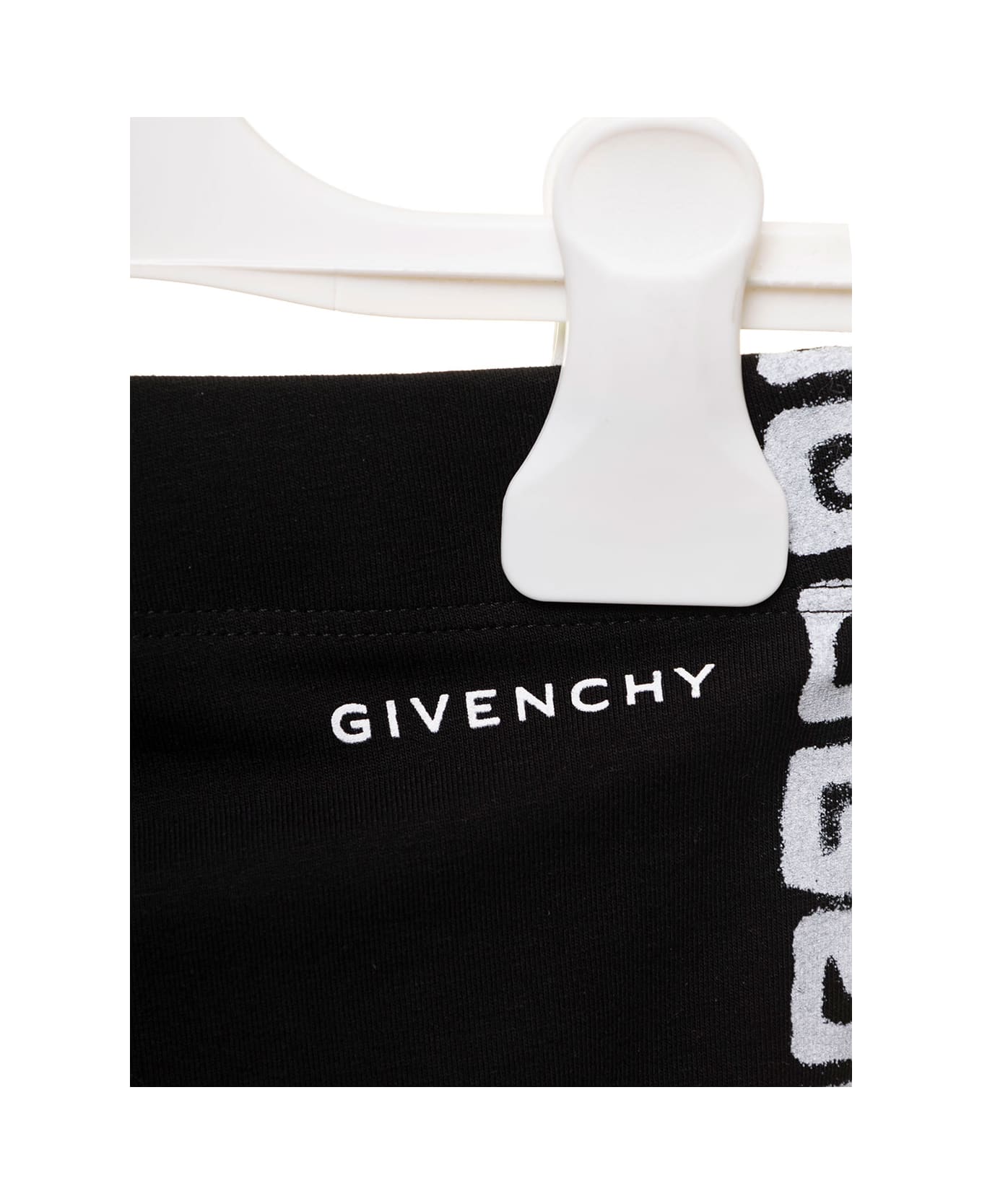 Givenchy Kids Girl's Black Leggings With Side Logo - Black