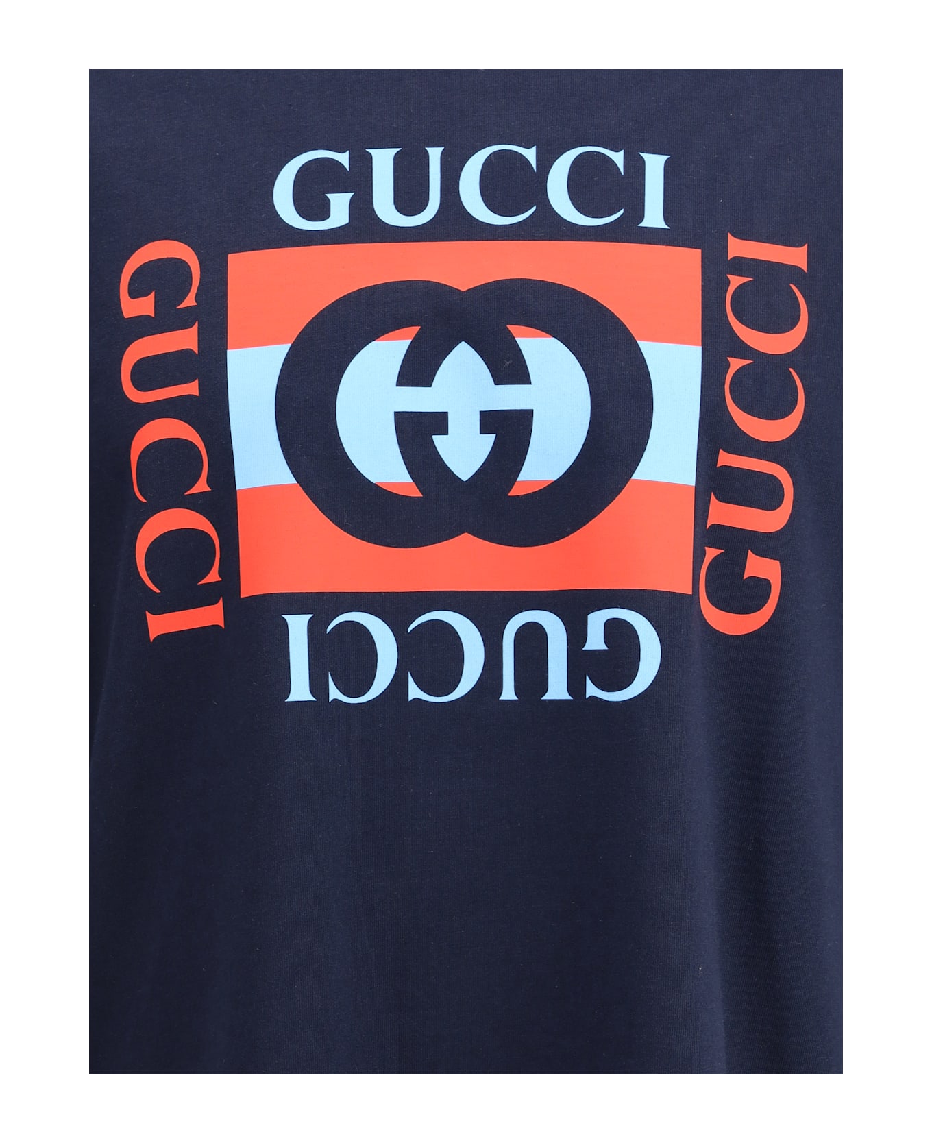 Gucci Logoed T-shirt - BLUE
