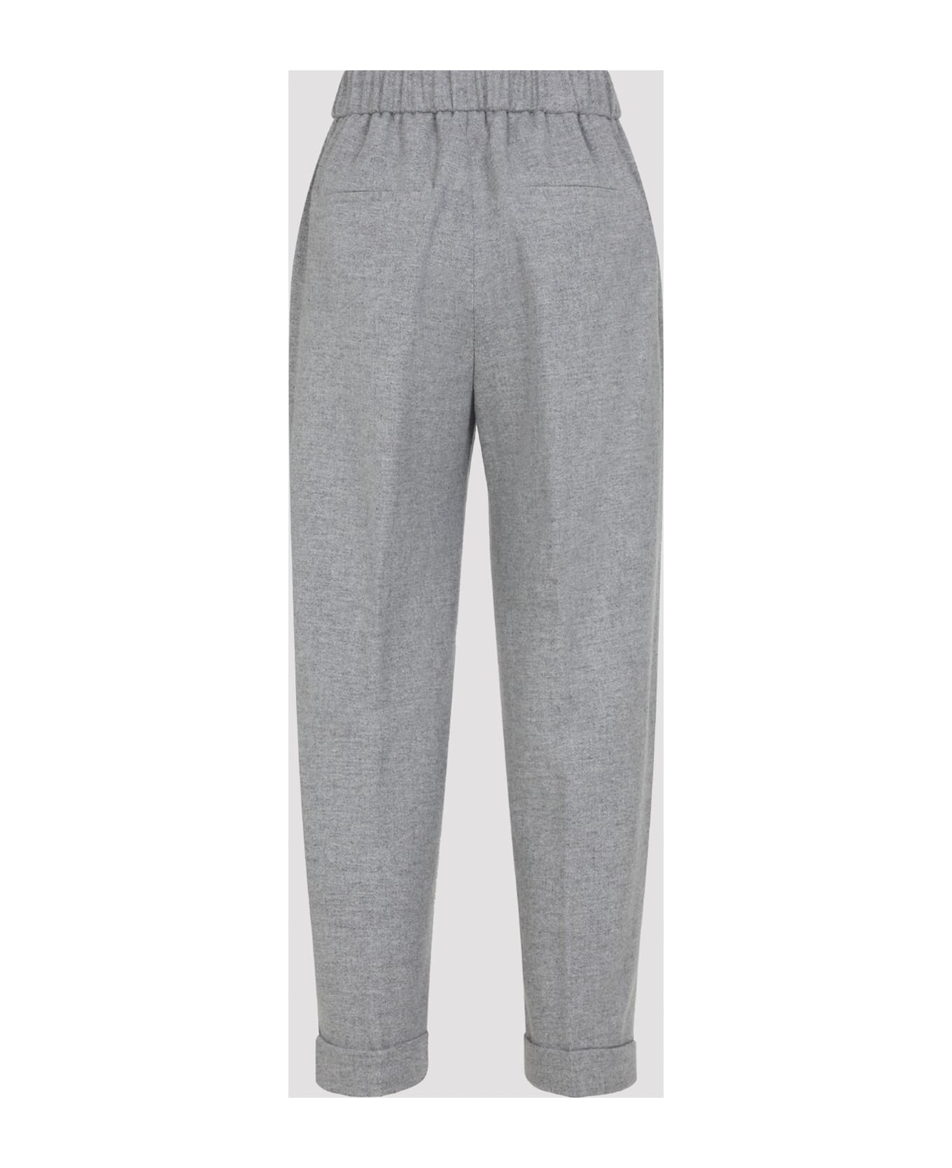Peserico Virgin Wool Pants - Grigio Pietra
