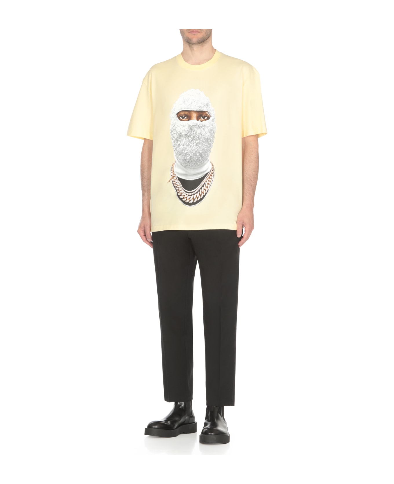 ih nom uh nit Mask Future T-shirt - Yellow シャツ
