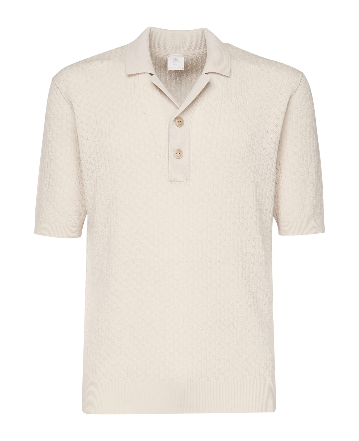 Eleventy Cotton Polo Shirt - SAND