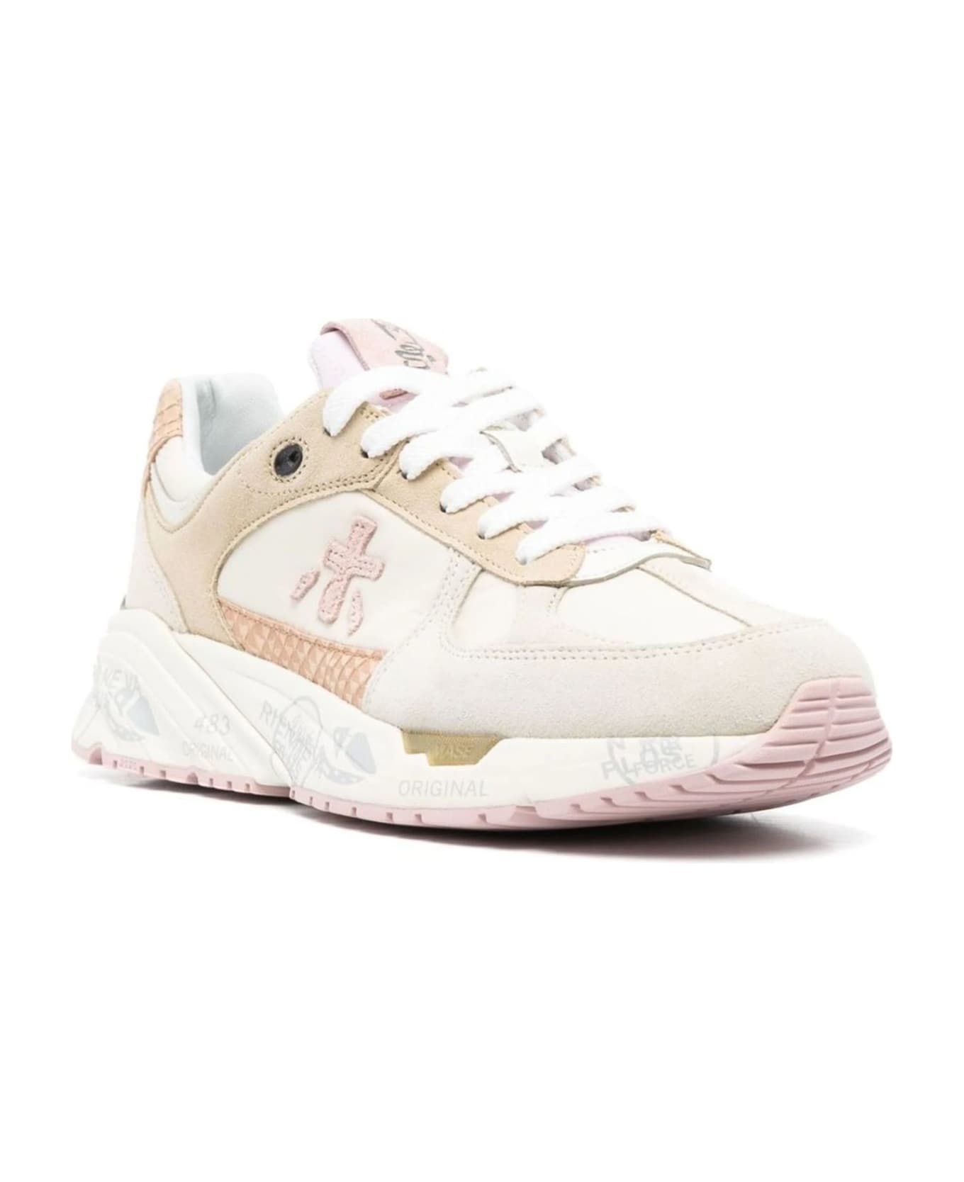 Premiata Sneakers Pink - Bianco beige rosa