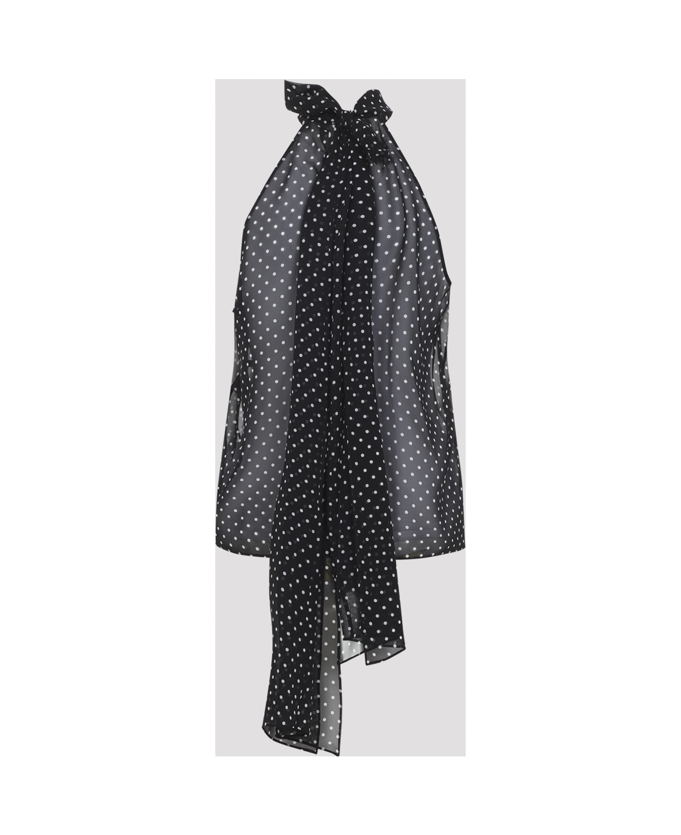 Tom Ford Polka Dot Top - Nwg Black Off White