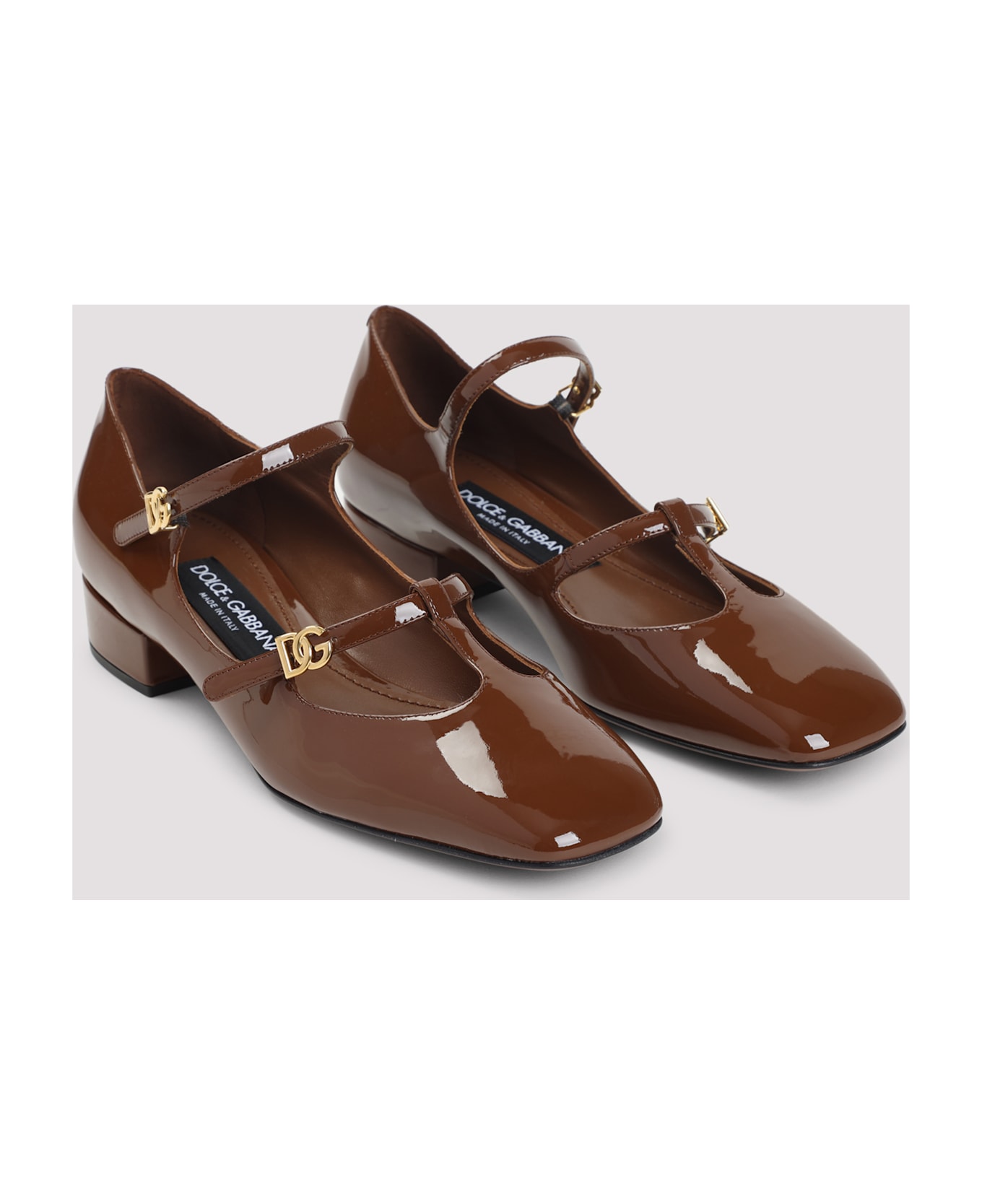 Dolce 
Gabbana Calf Leather Pumps - Marrone