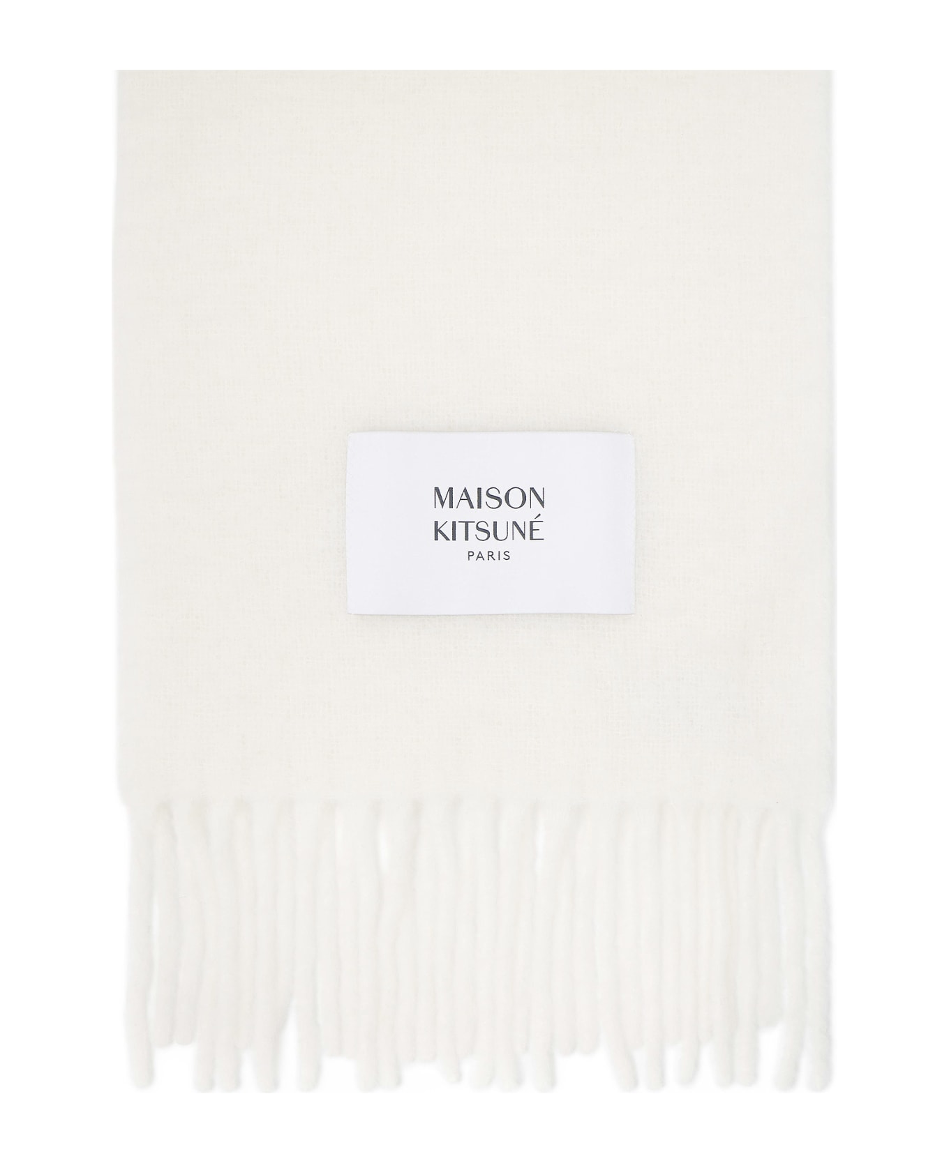 Maison Kitsuné Scarf - White