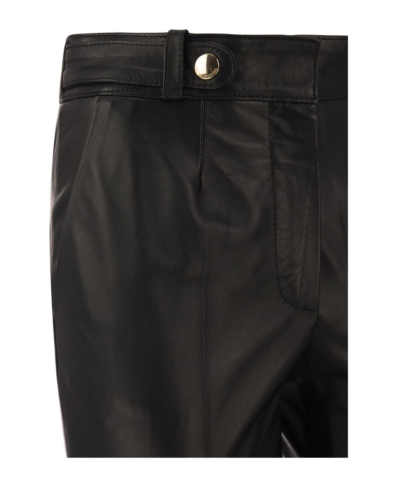 RED Valentino Lambskin Trousers - Black ボトムス