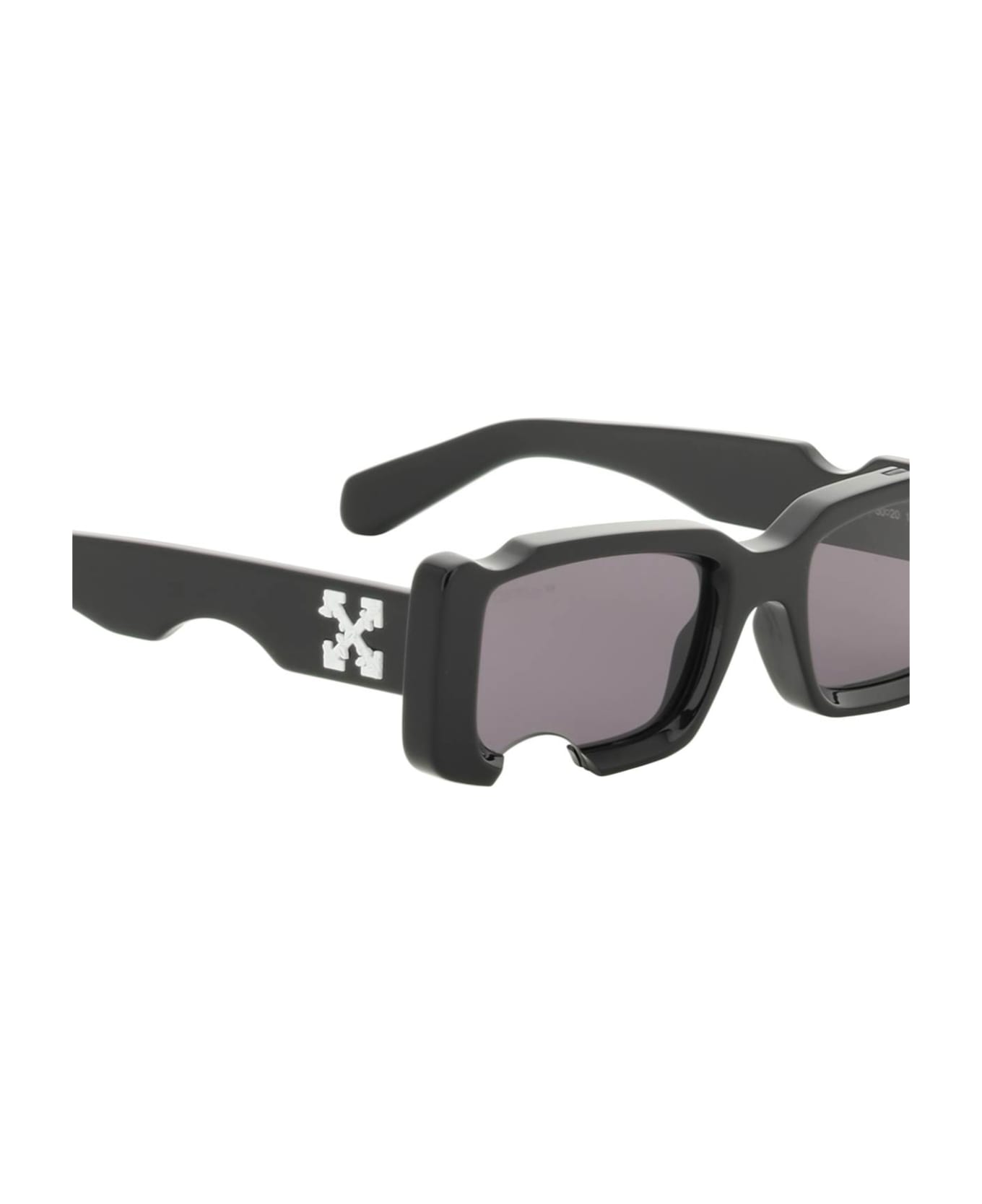 Off-White Cady Sunglasses - BLACK DARK GREY (Black)