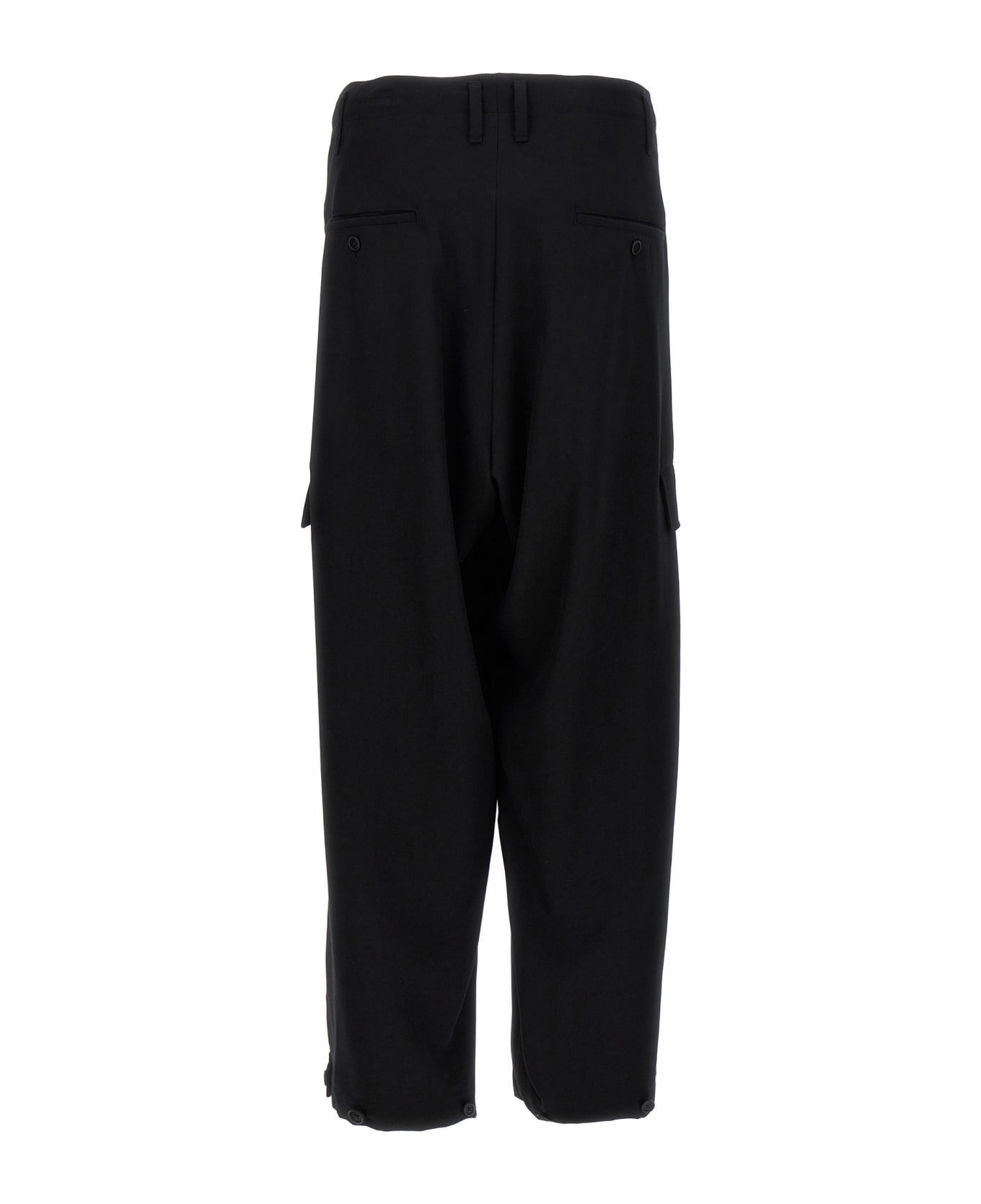 Yohji Yamamoto 
tab Wide P
 Pants - Black  