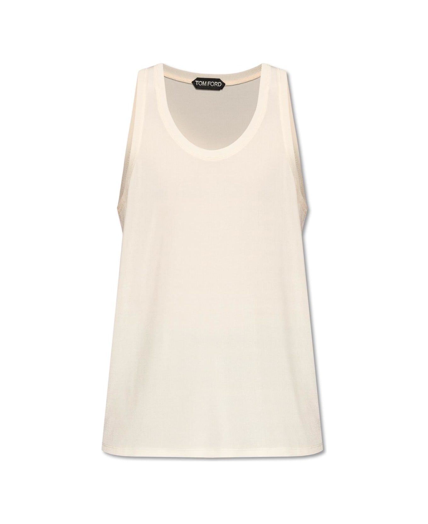 Tom Ford Ribbed Top - Ivory